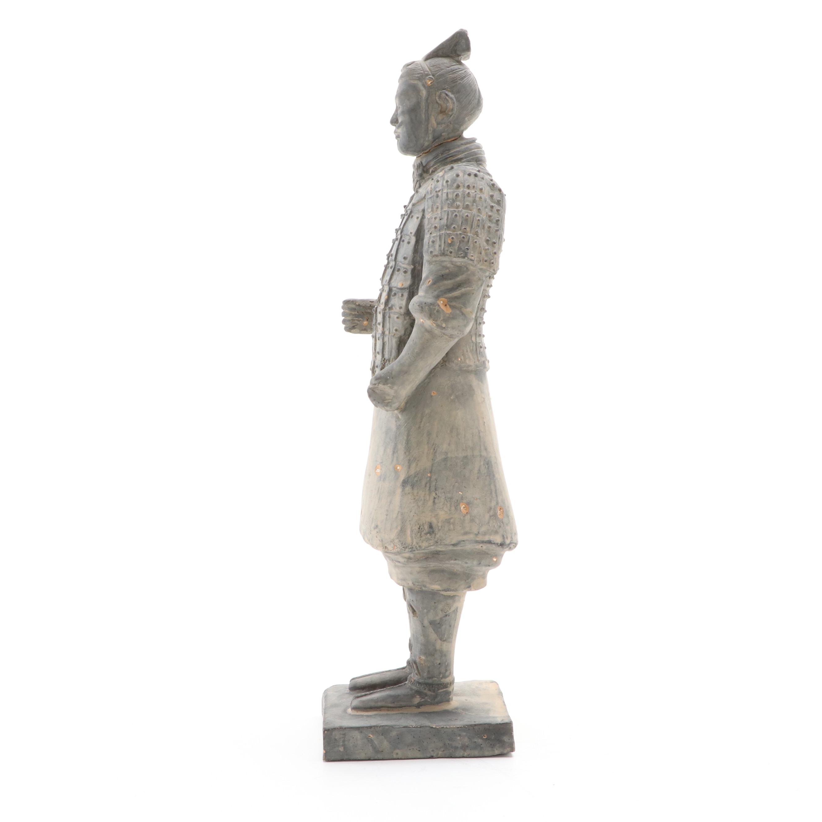 Qin Dynasty Terracotta Warrior Figurine with Presentation Box