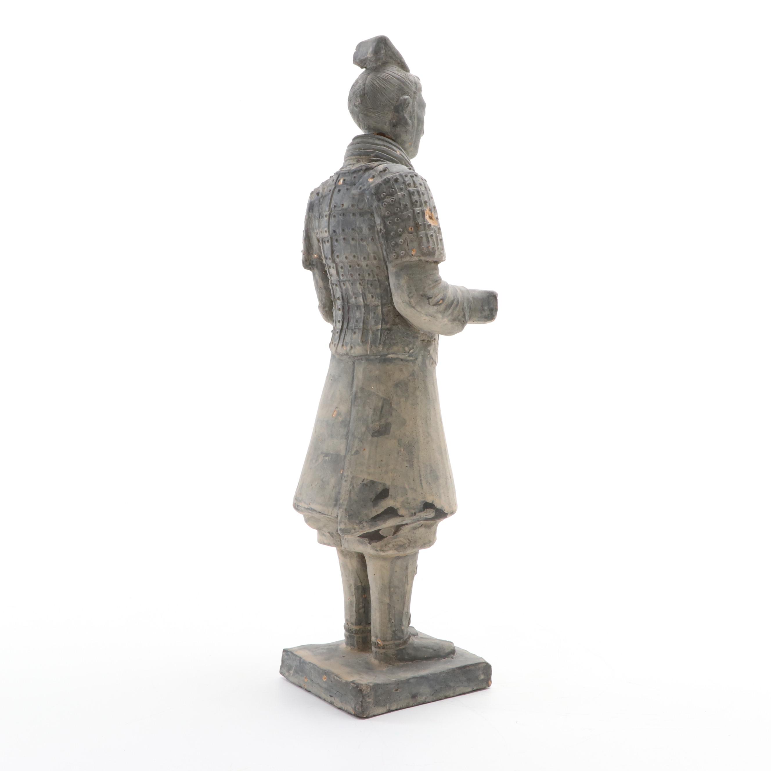 Qin Dynasty Terracotta Warrior Figurine with Presentation Box