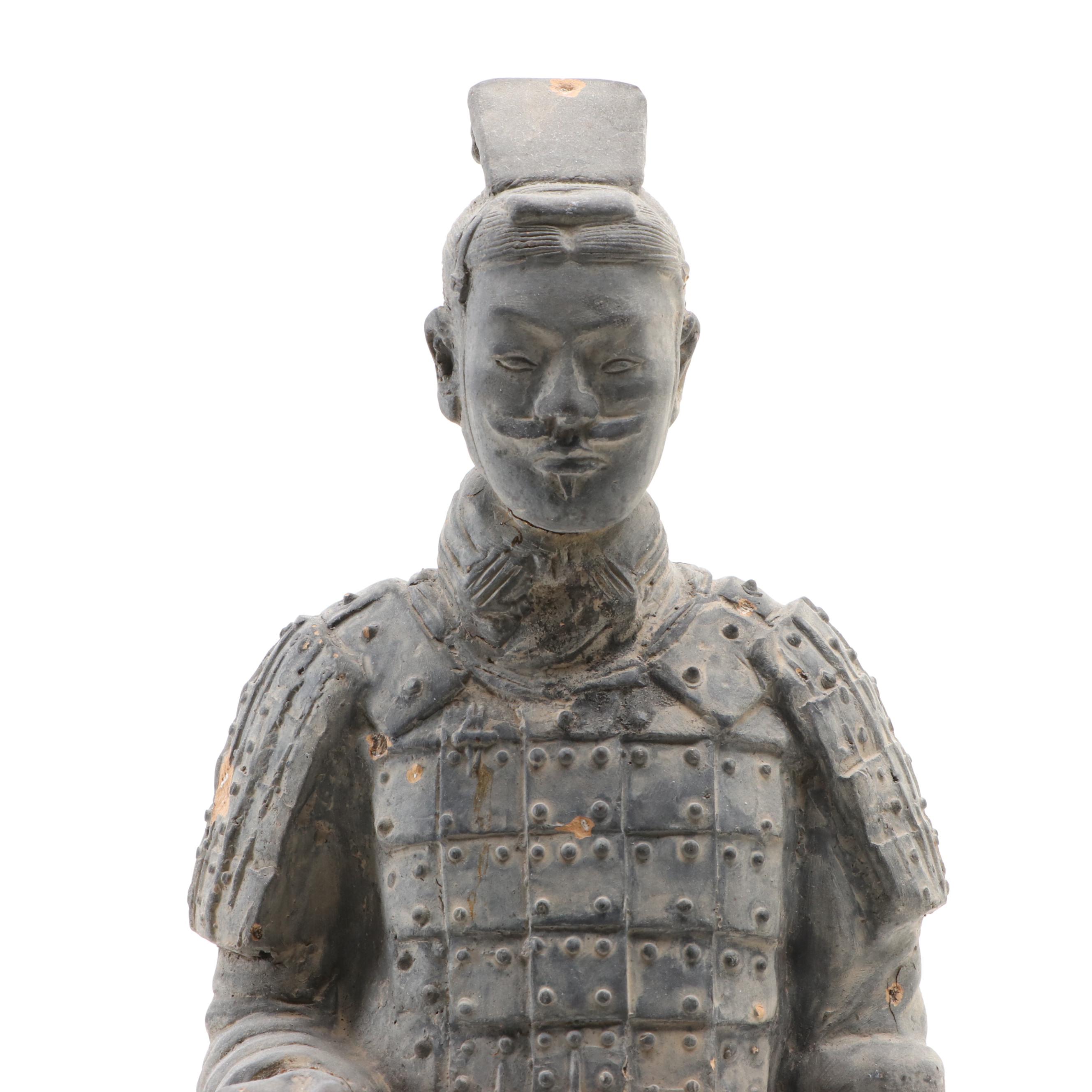 Qin Dynasty Terracotta Warrior Figurine with Presentation Box