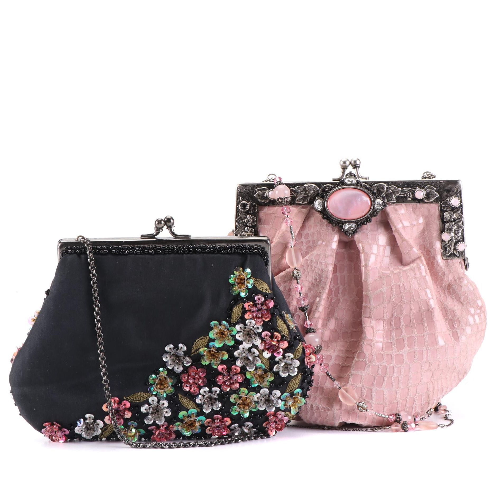 Moyna and Todd Anthony Embellished Frame Bags