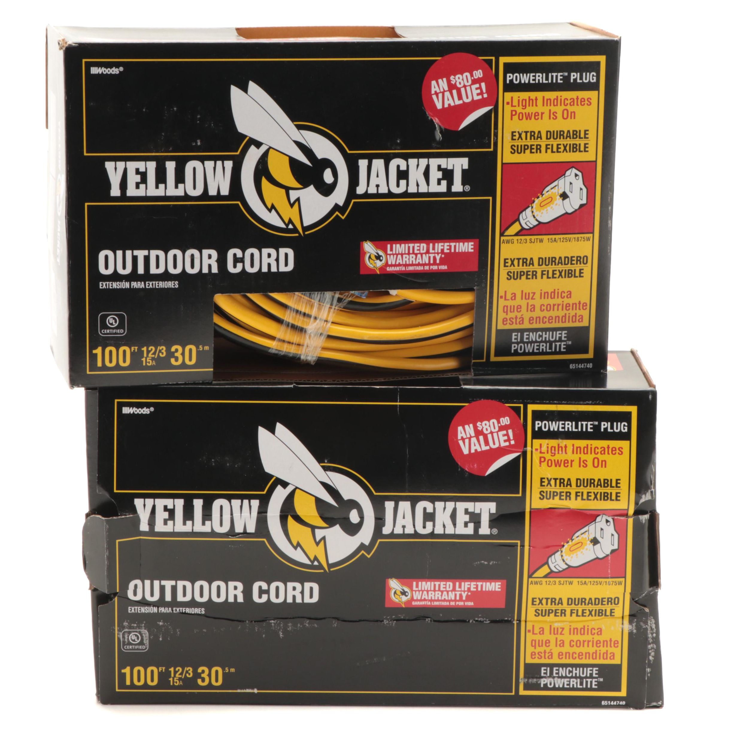 Yellow Jacket 100ft Outdoor Extension Cords
