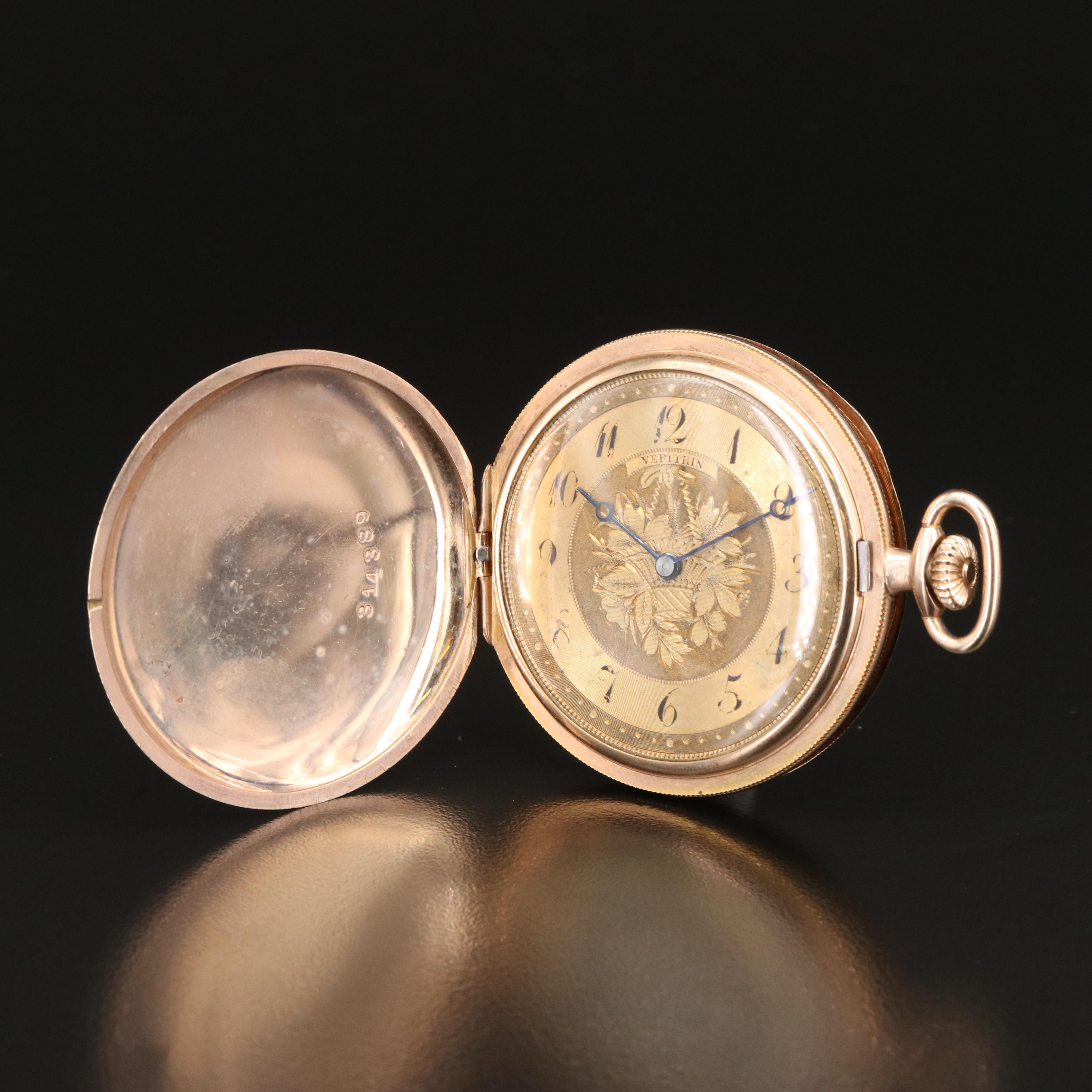 Unlabeled Swiss Movement Pocket Watch with Hunter Case