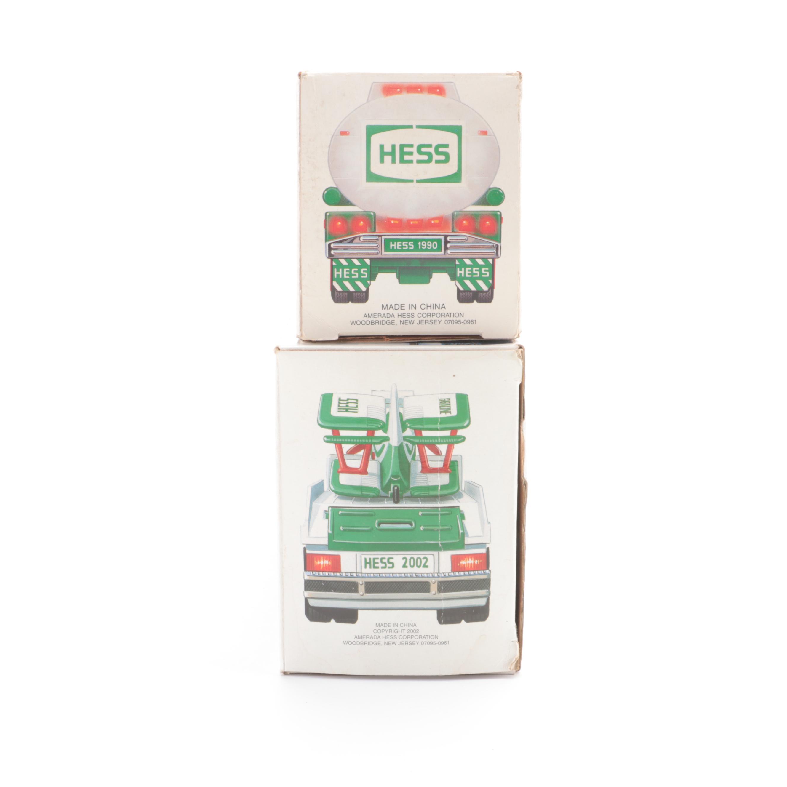Hess Toy Trucks with Miniatures, Firetruck, Helicopter, More, 1990s–2000s
