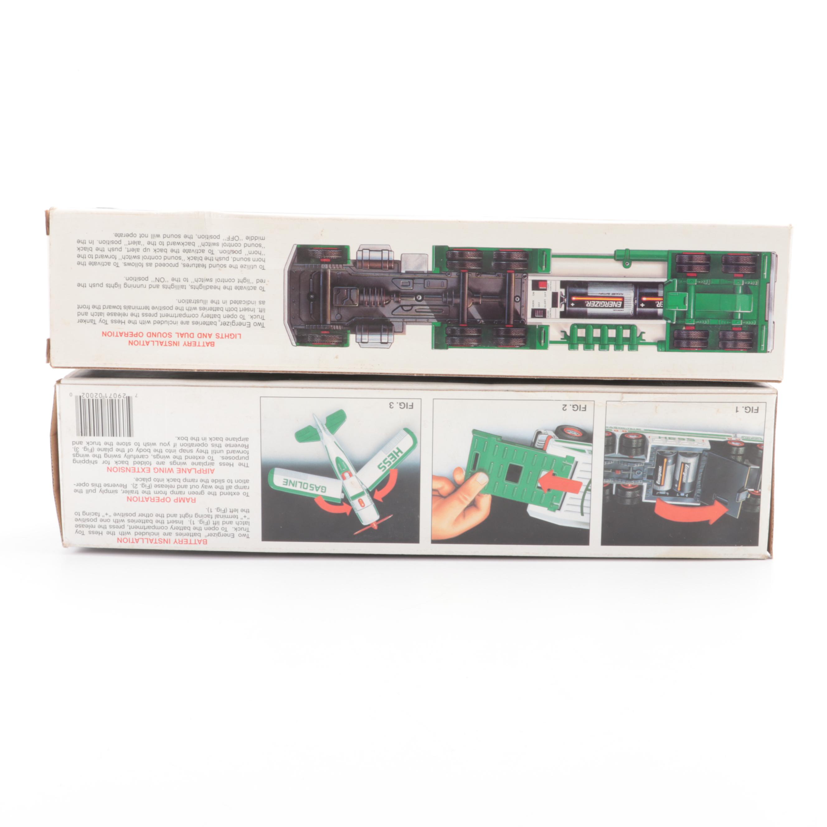 Hess Toy Trucks with Miniatures, Firetruck, Helicopter, More, 1990s–2000s