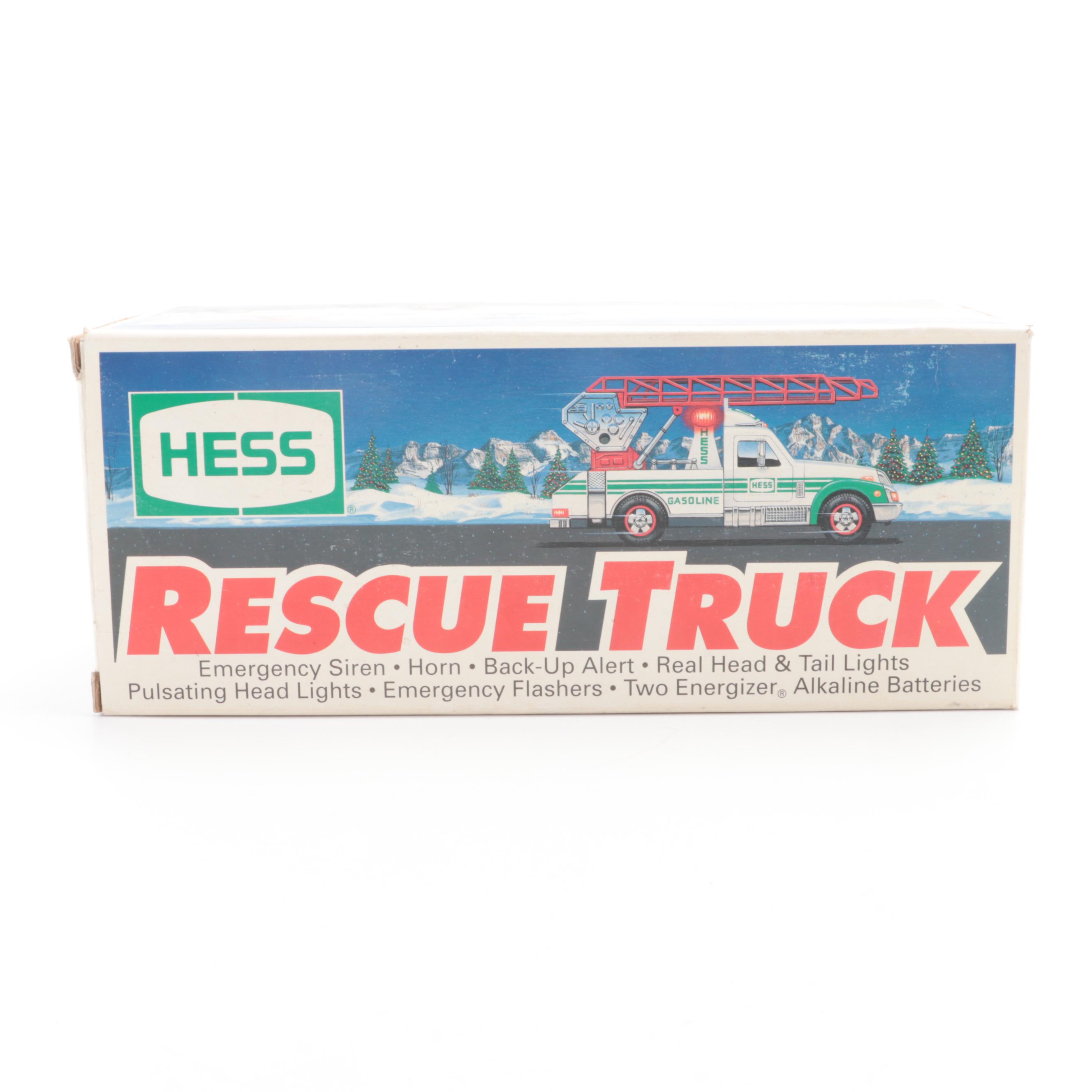 Hess Toy Trucks with Miniatures, Firetruck, Helicopter, More, 1990s–2000s