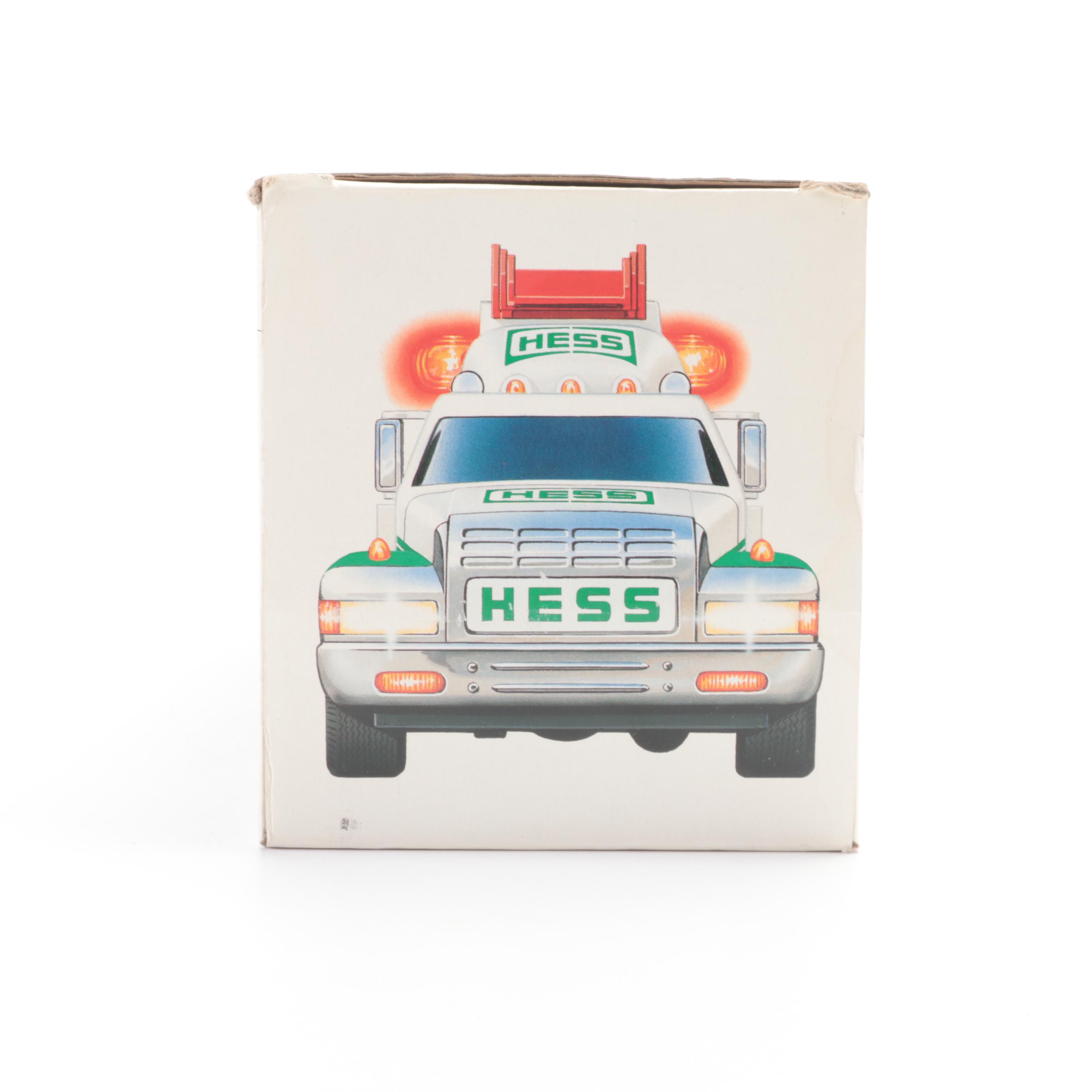 Hess Toy Trucks with Miniatures, Firetruck, Helicopter, More, 1990s–2000s