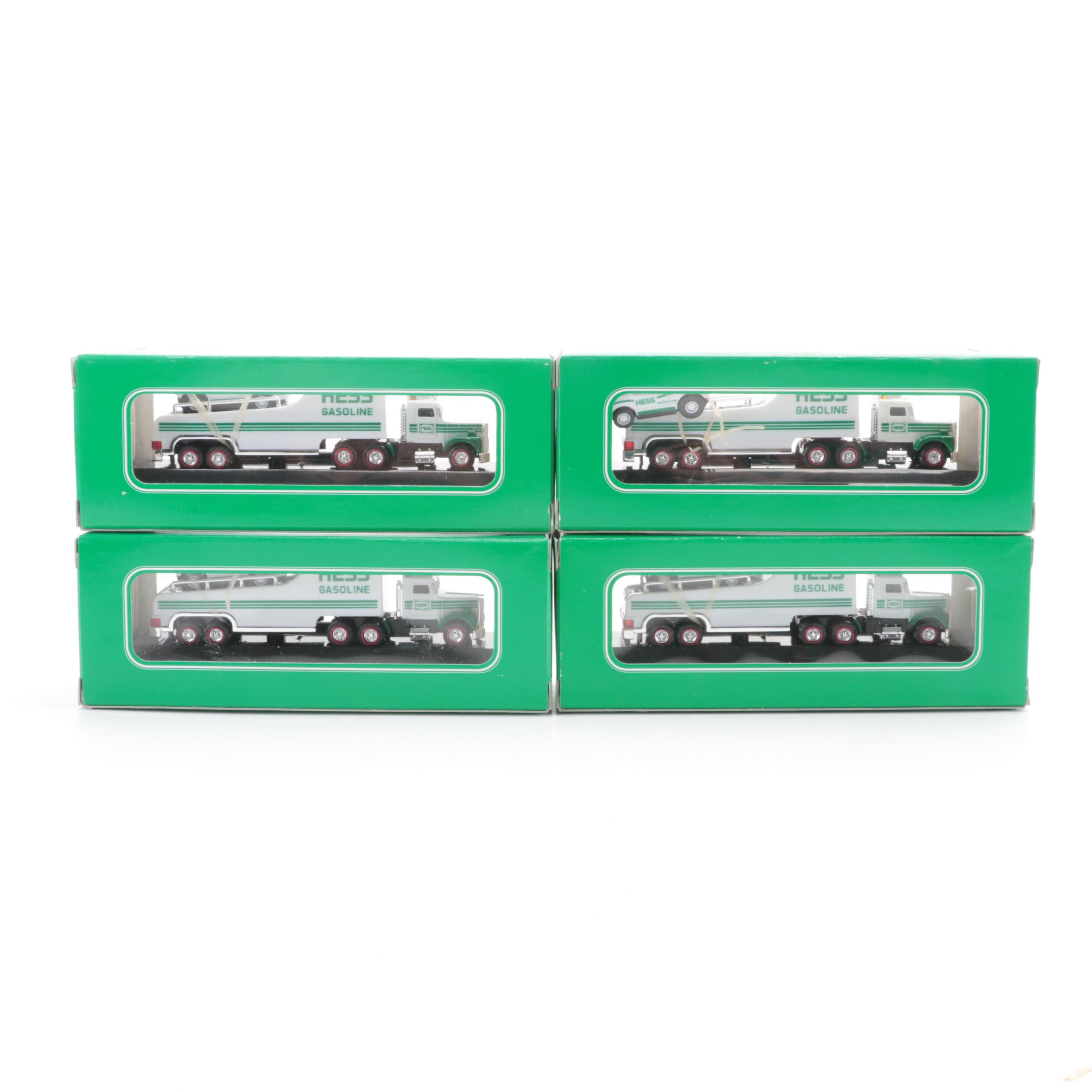 Hess Toy Trucks with Miniatures, Firetruck, Helicopter, More, 1990s–2000s