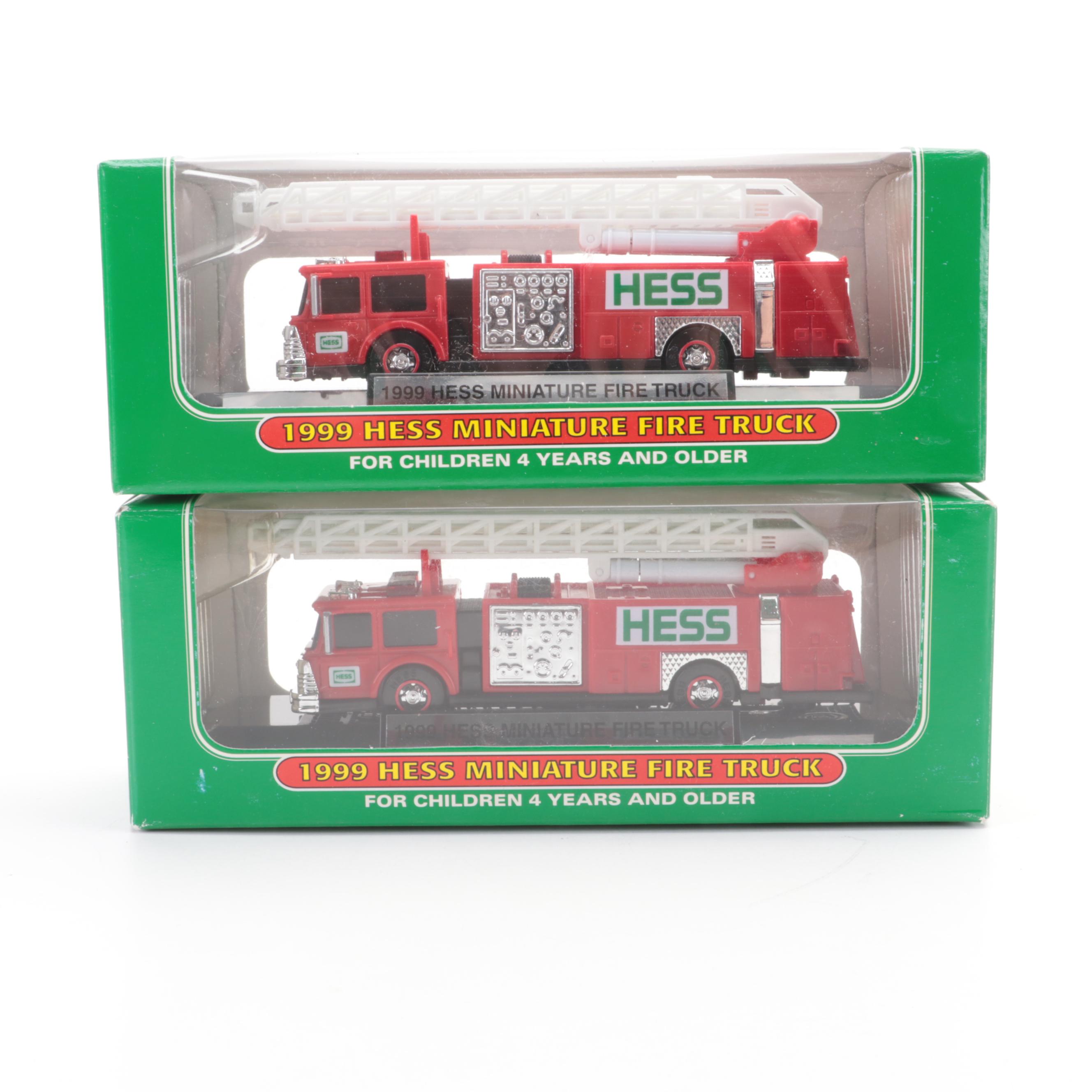Hess Toy Trucks with Miniatures, Firetruck, Helicopter, More, 1990s–2000s