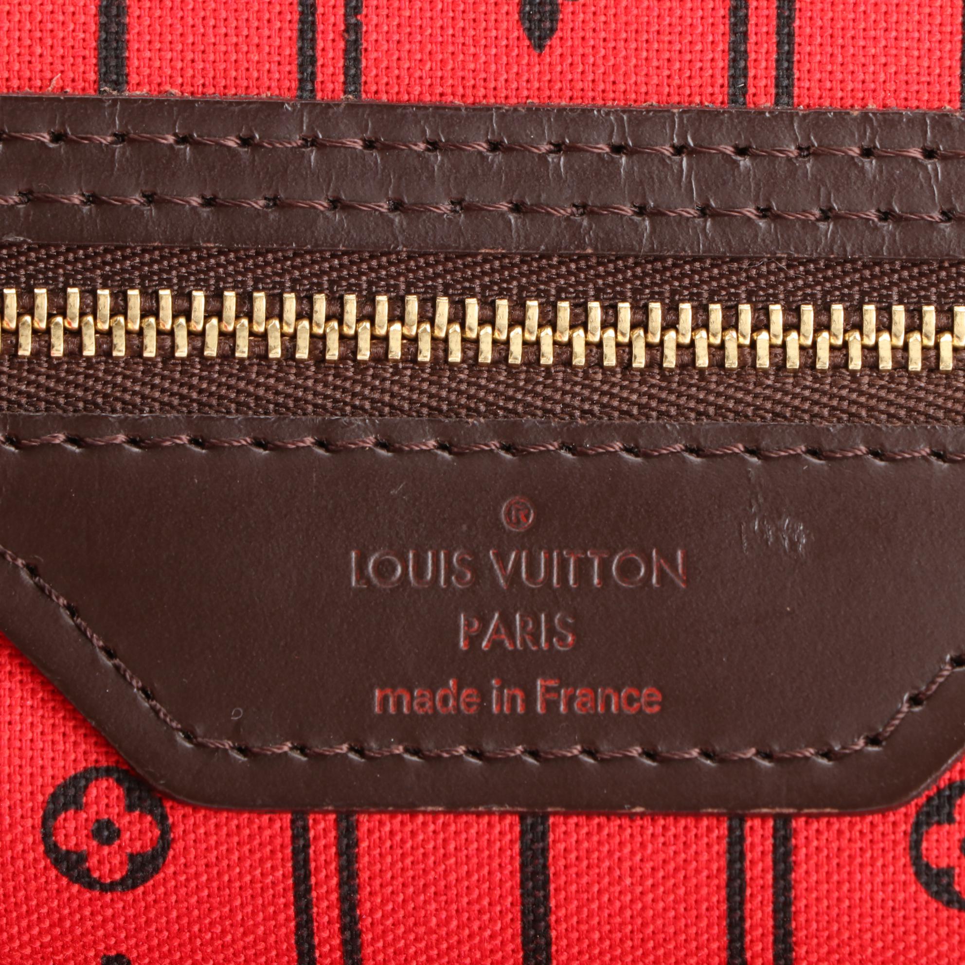 Louis Vuitton Neverfull MM in Damier Ebene Canvas