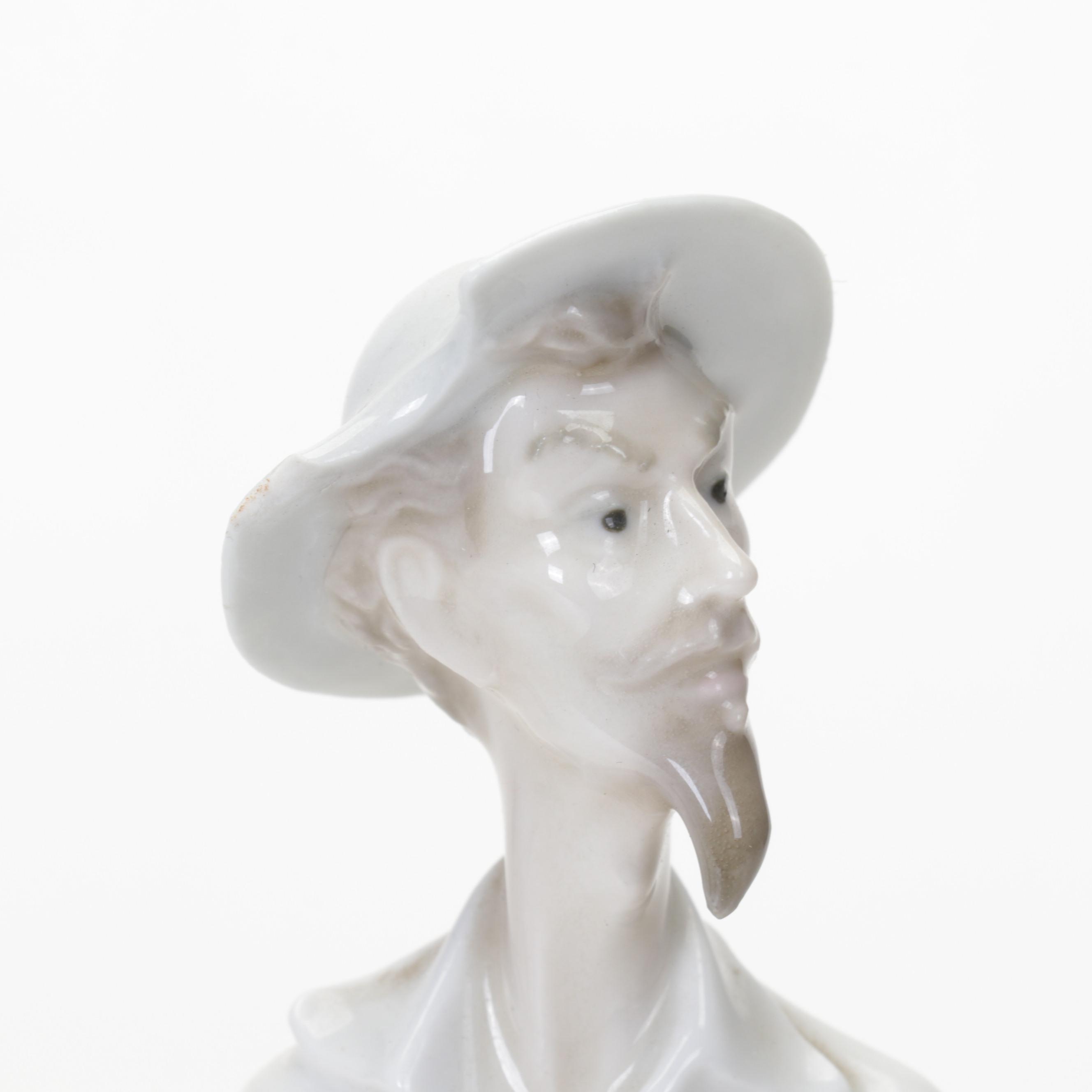 Lladró Porcelain "Don Quixote Standing Up" and Other Figurine