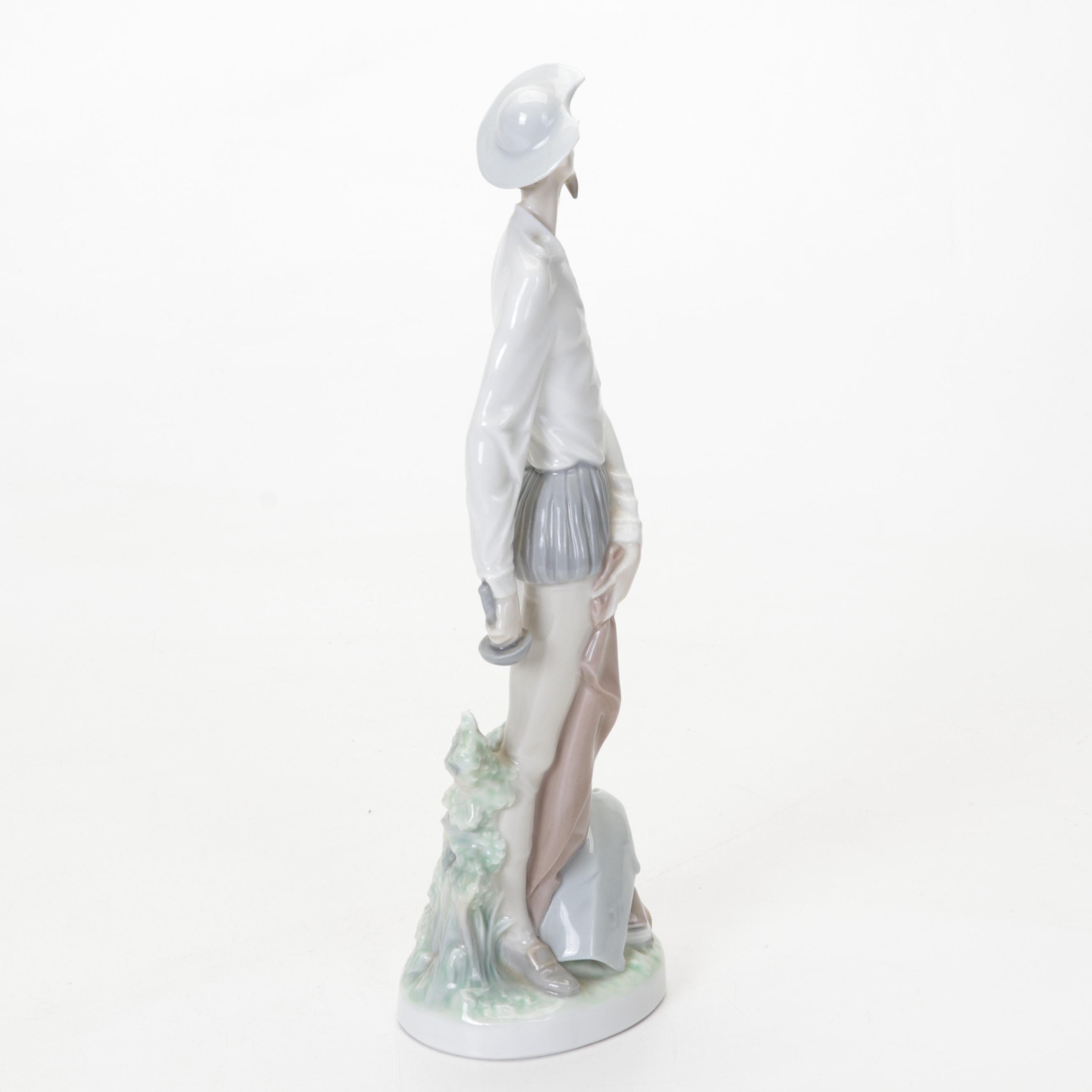 Lladró Porcelain "Don Quixote Standing Up" and Other Figurine