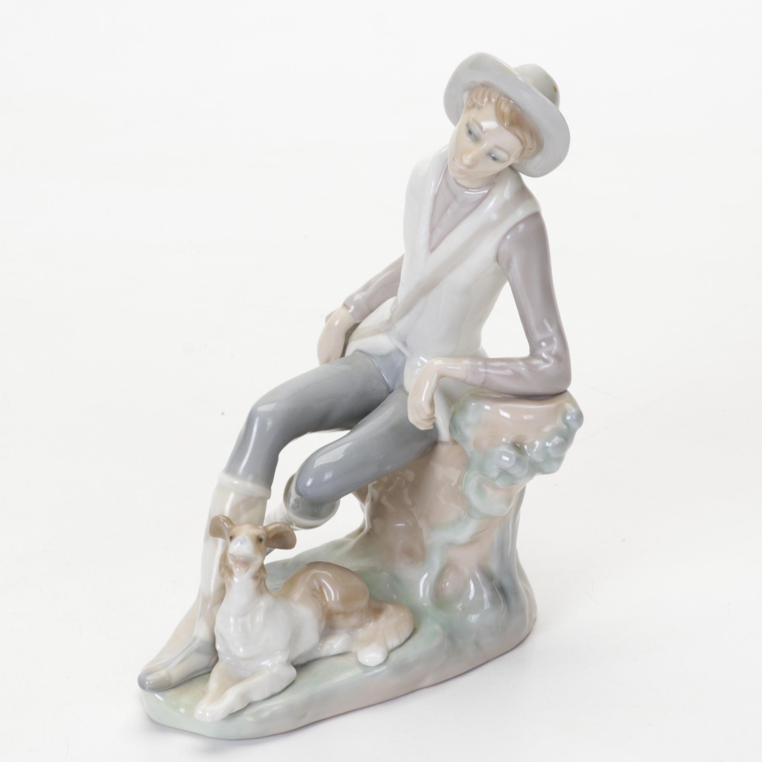 Lladró Porcelain "Don Quixote Standing Up" and Other Figurine