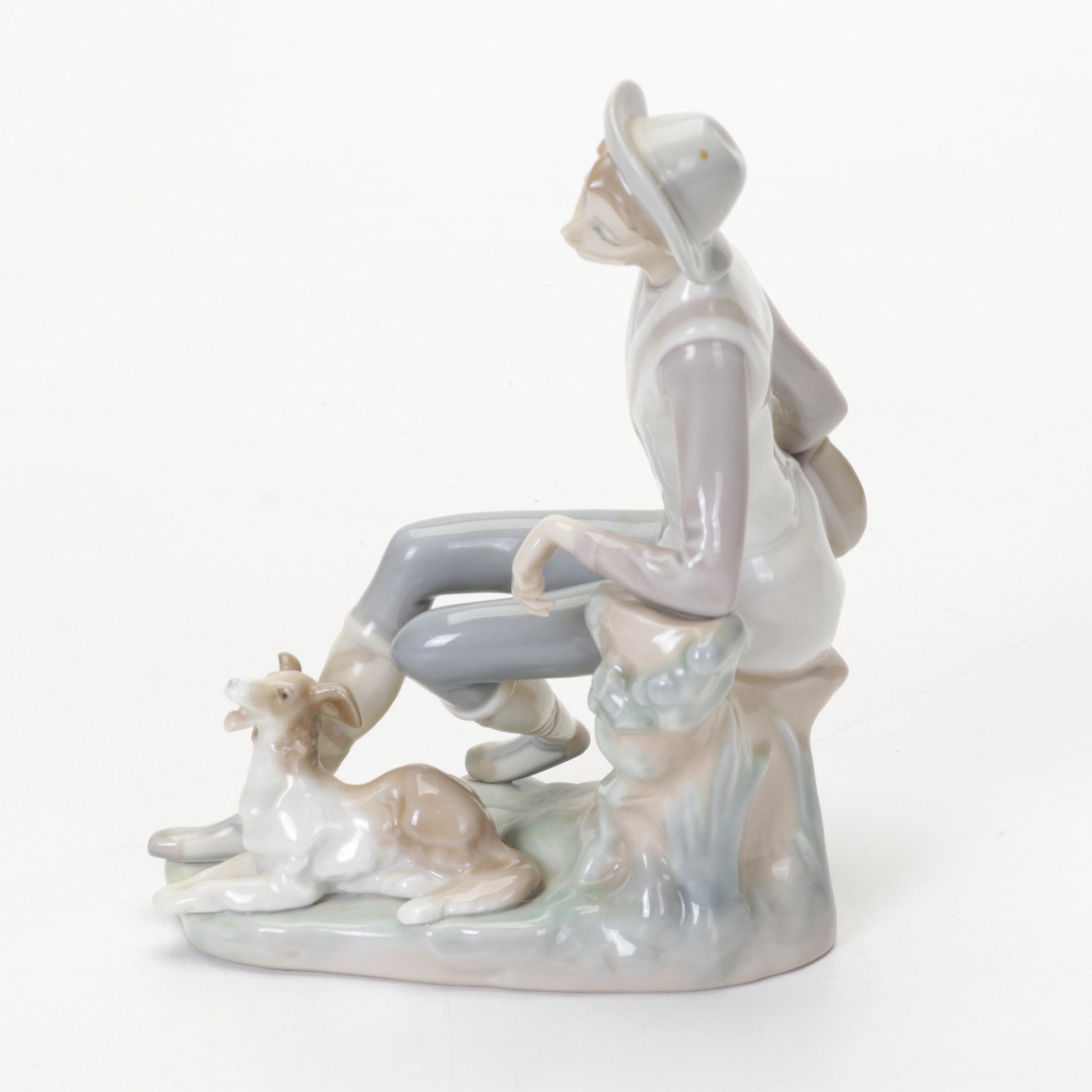 Lladró Porcelain "Don Quixote Standing Up" and Other Figurine
