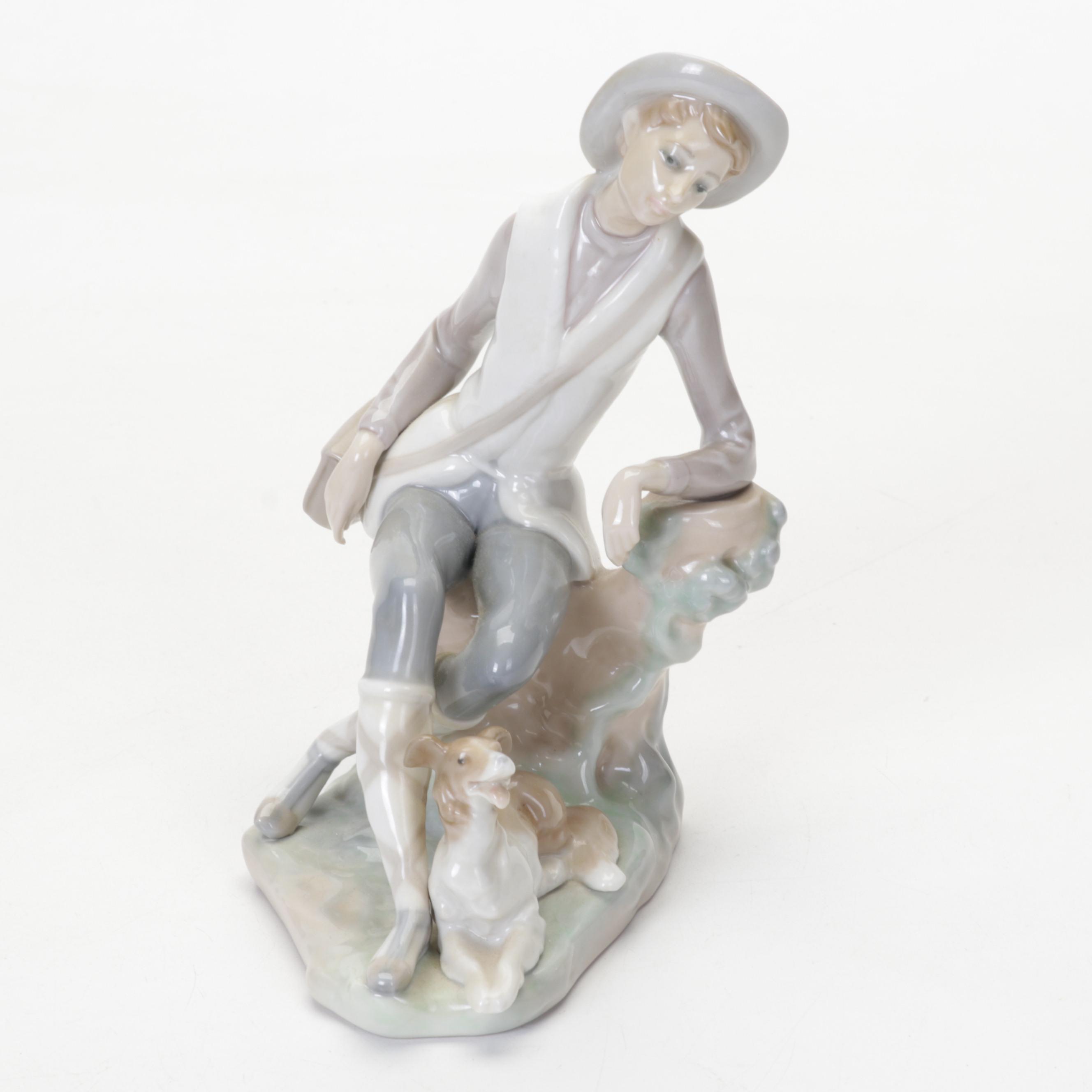 Lladró Porcelain "Don Quixote Standing Up" and Other Figurine