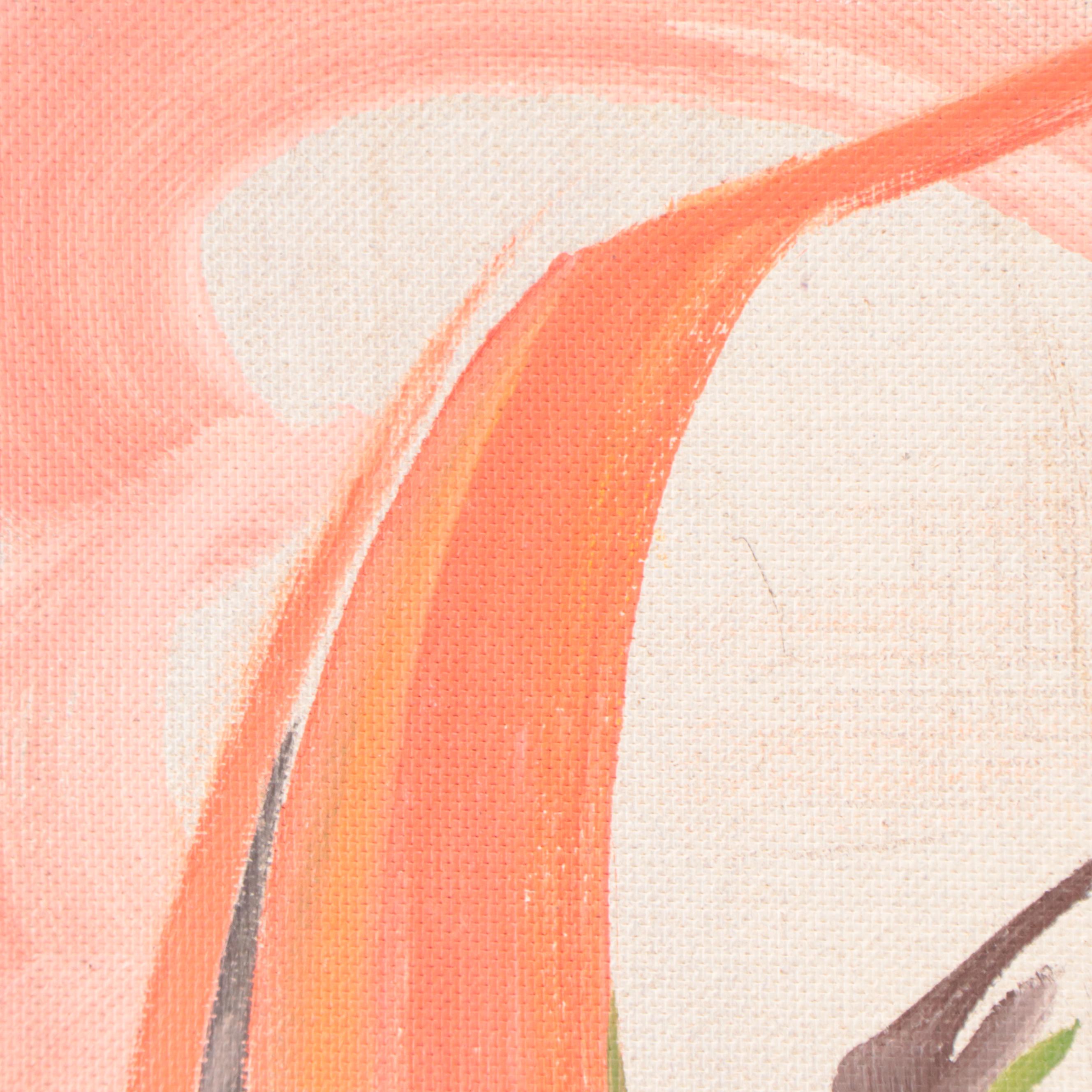 Bill Martin Abstract Oil Painting of Interior