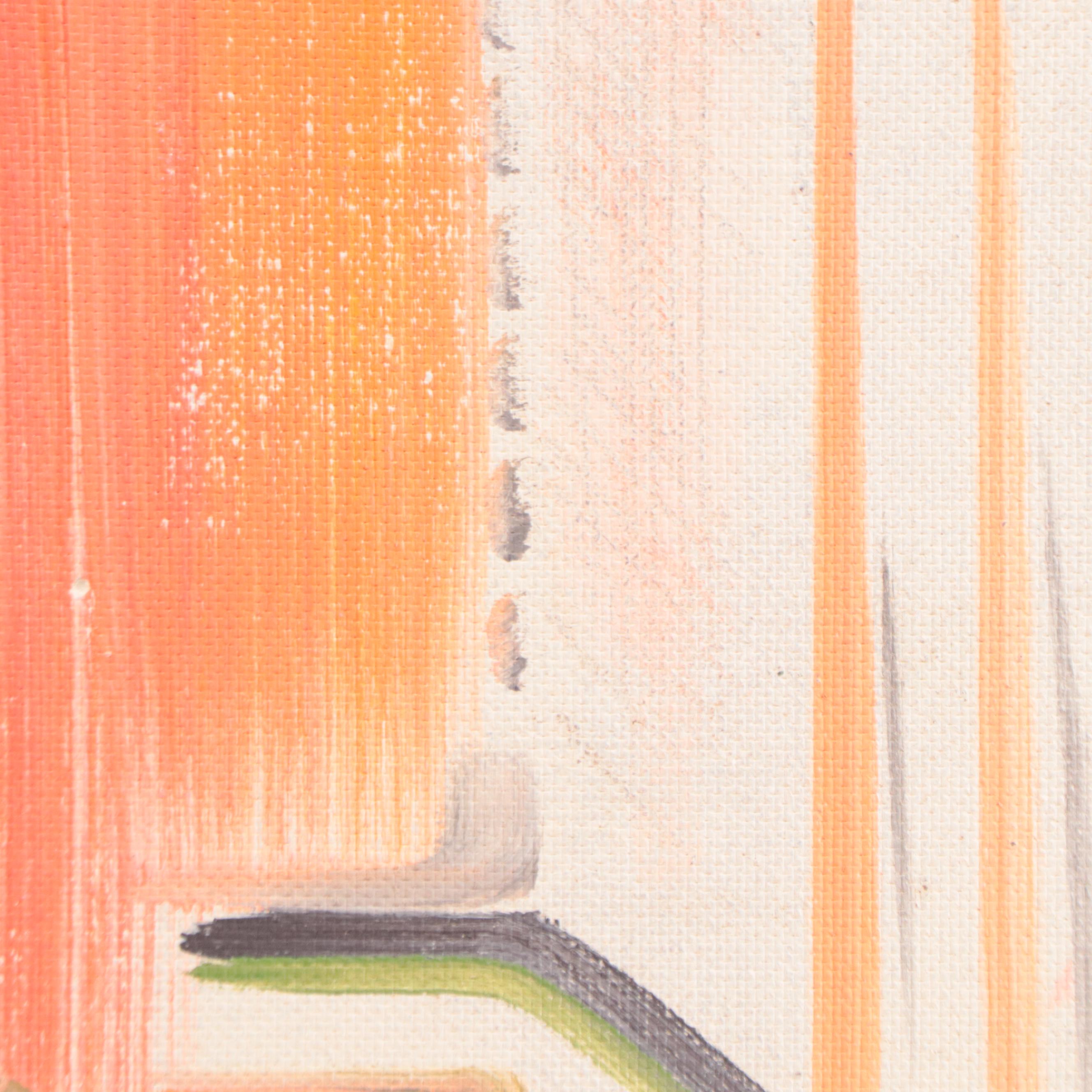 Bill Martin Abstract Oil Painting of Interior