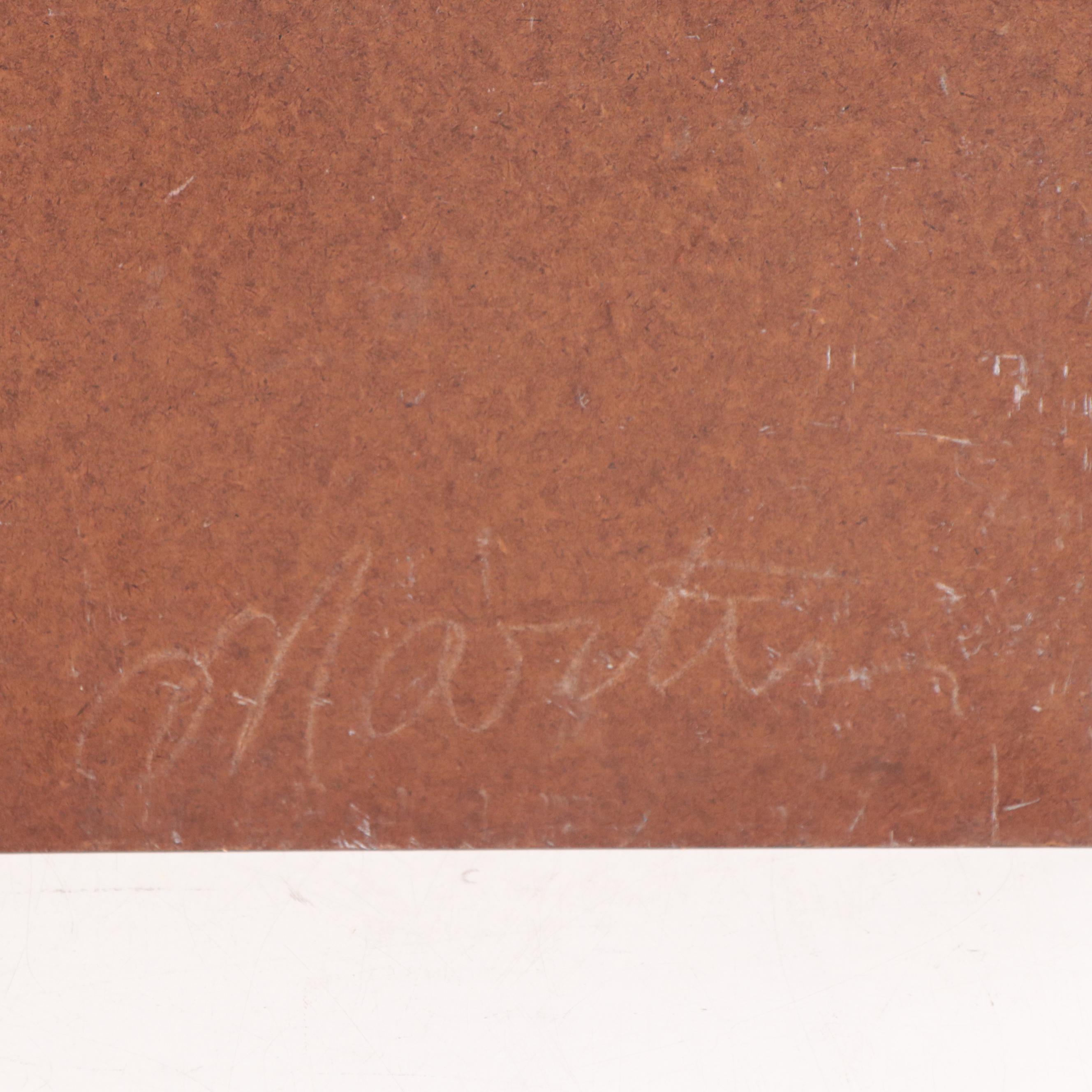 Bill Martin Abstract Oil Painting of Interior