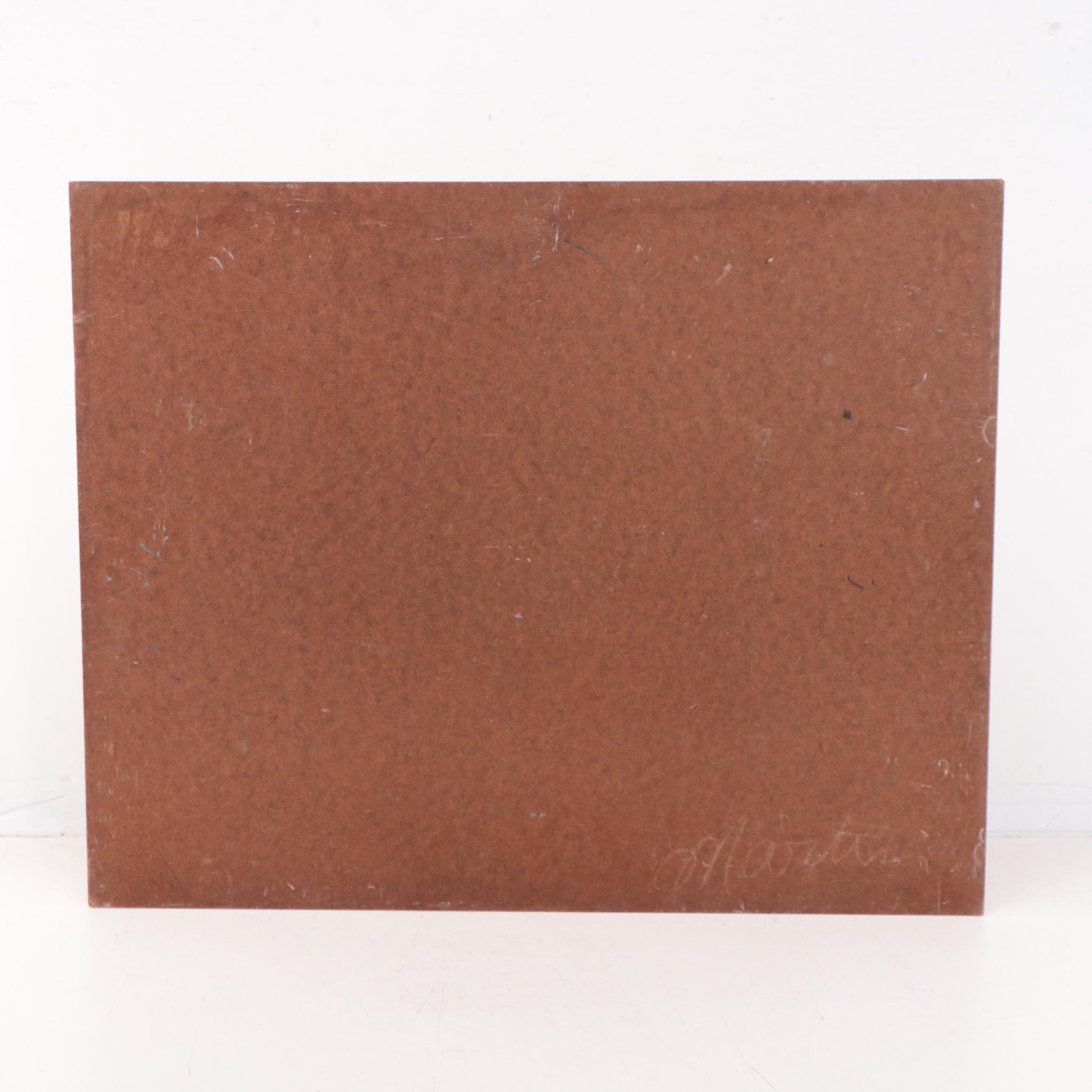 Bill Martin Abstract Oil Painting of Interior