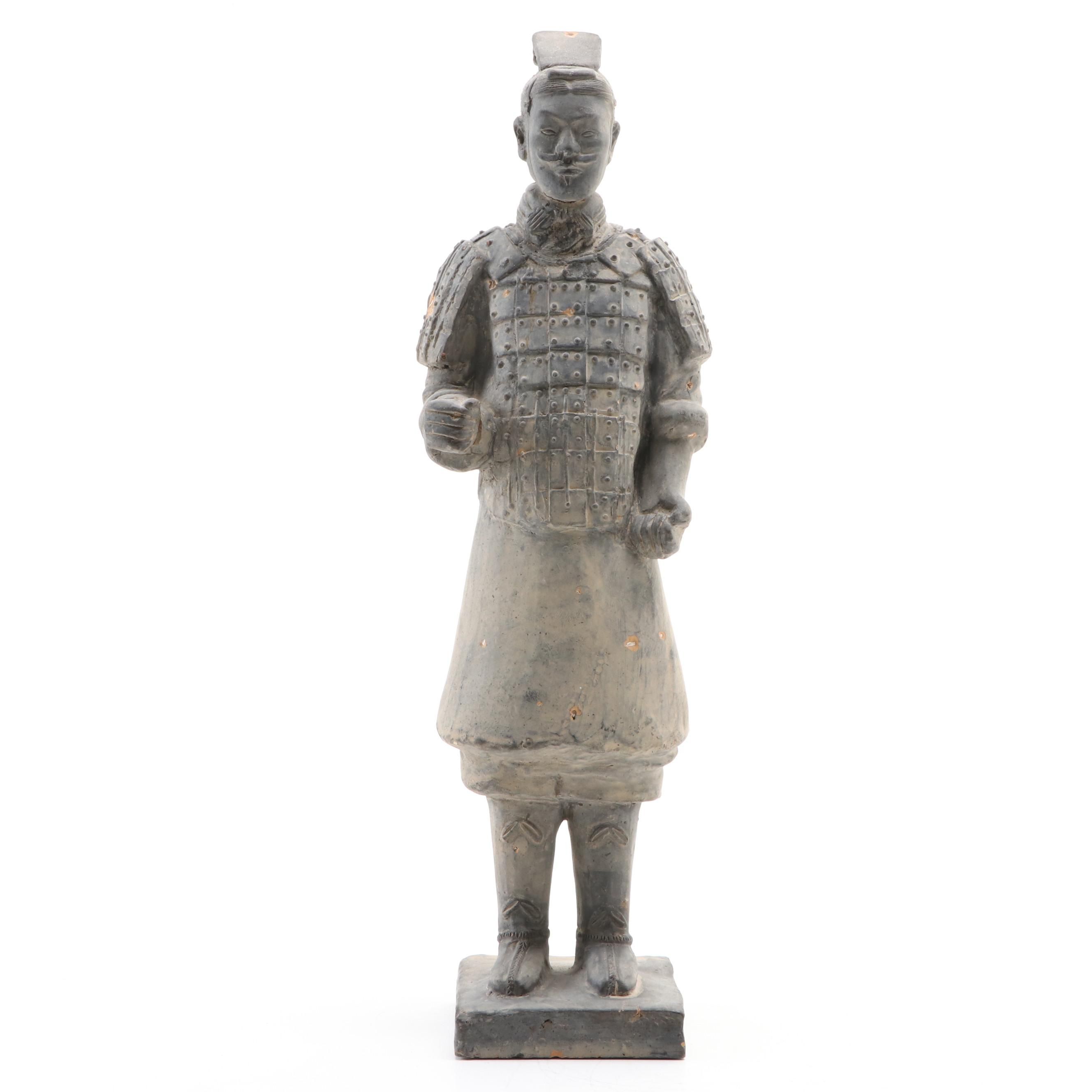 Qin Dynasty Terracotta Warrior Figurine with Presentation Box