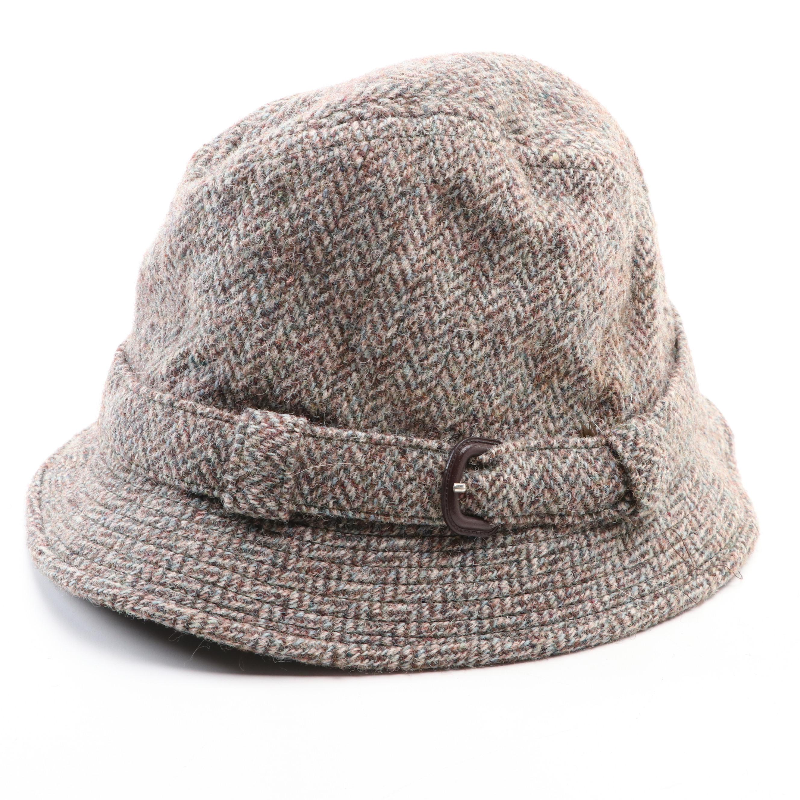 Braemar Harris Tweed Bucket Hat and New York Hat Co. Suede Cap