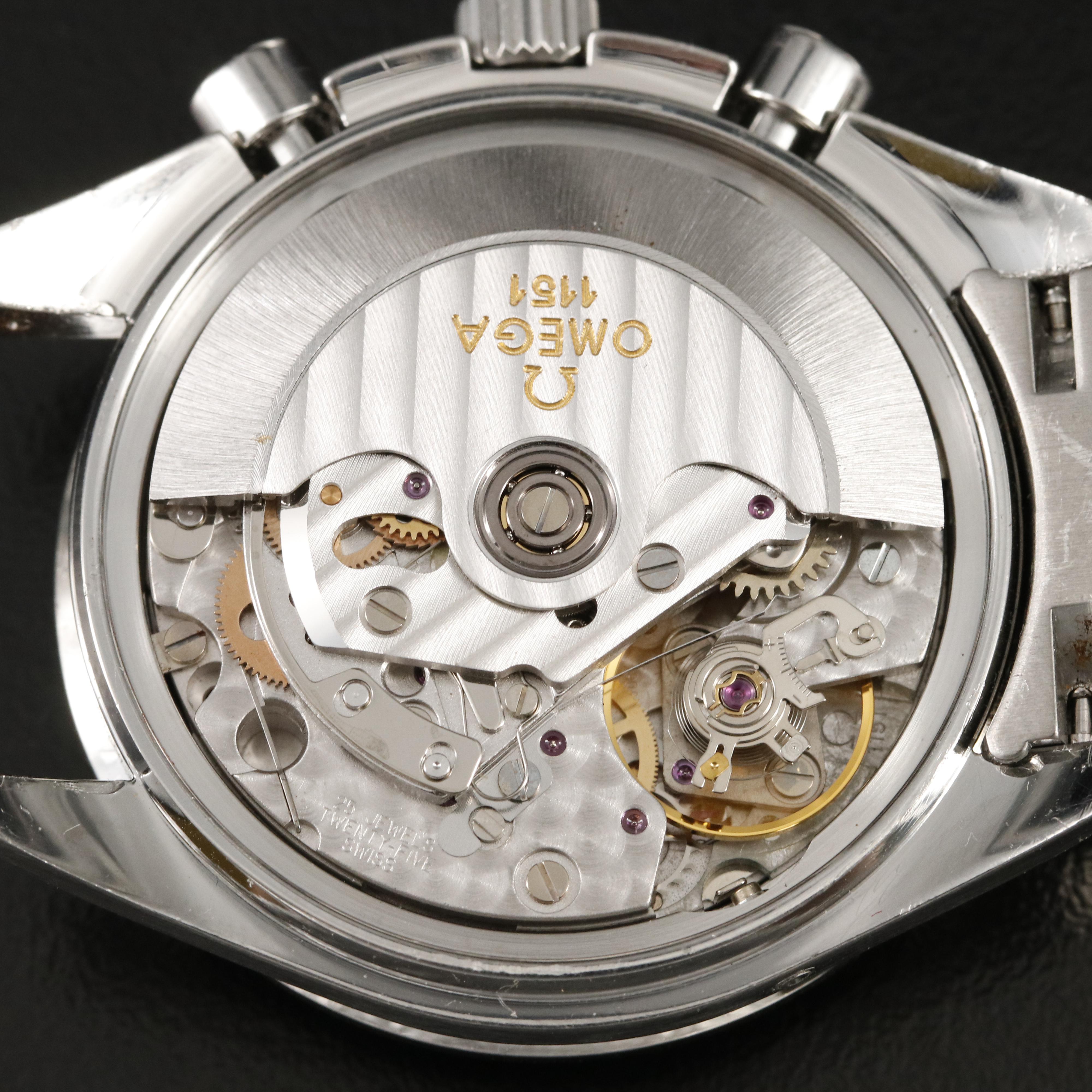 1999 Omega Speedmaster Triple Calendar Stainless Steel Watch