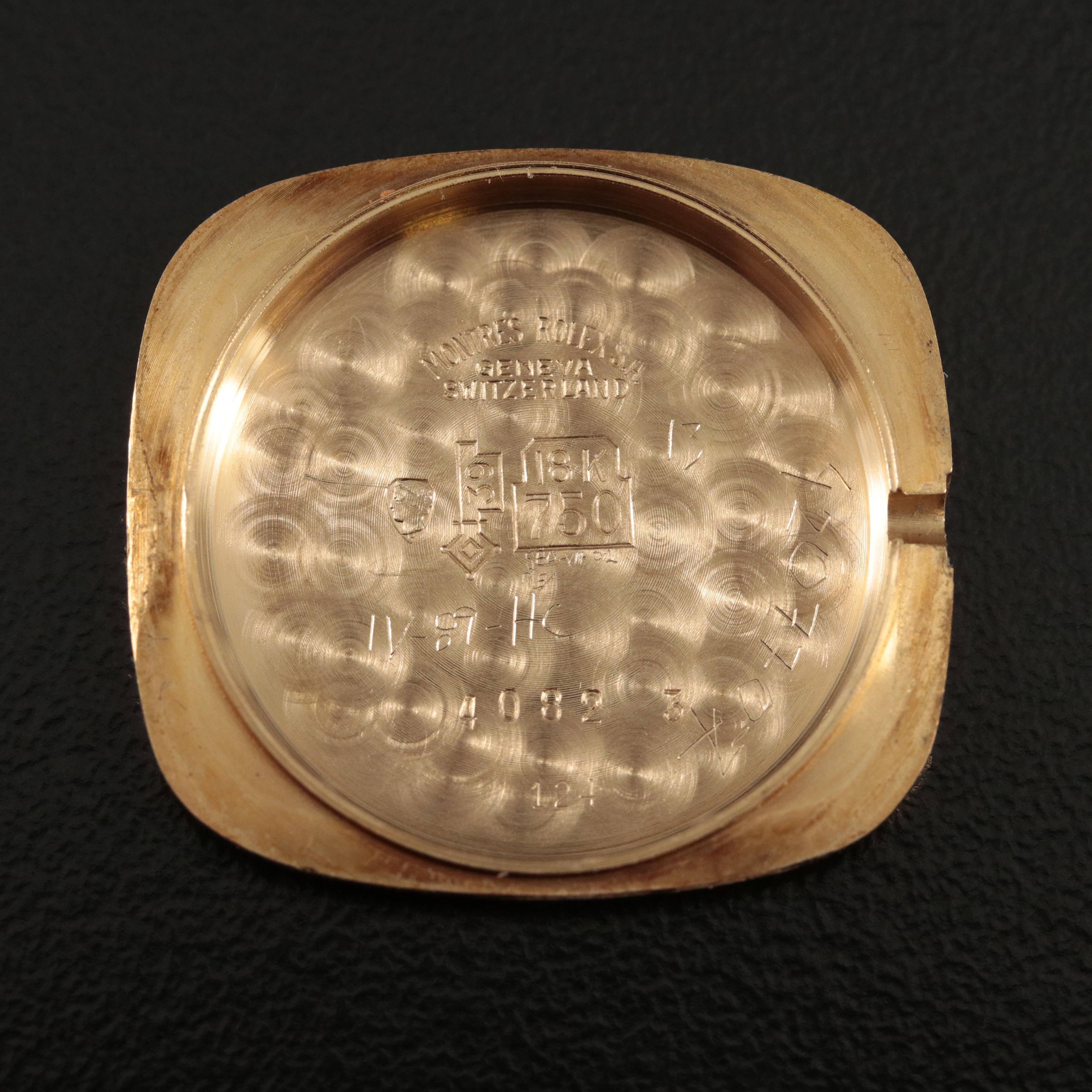 18K Rolex Cellini Blue Gradation Watch