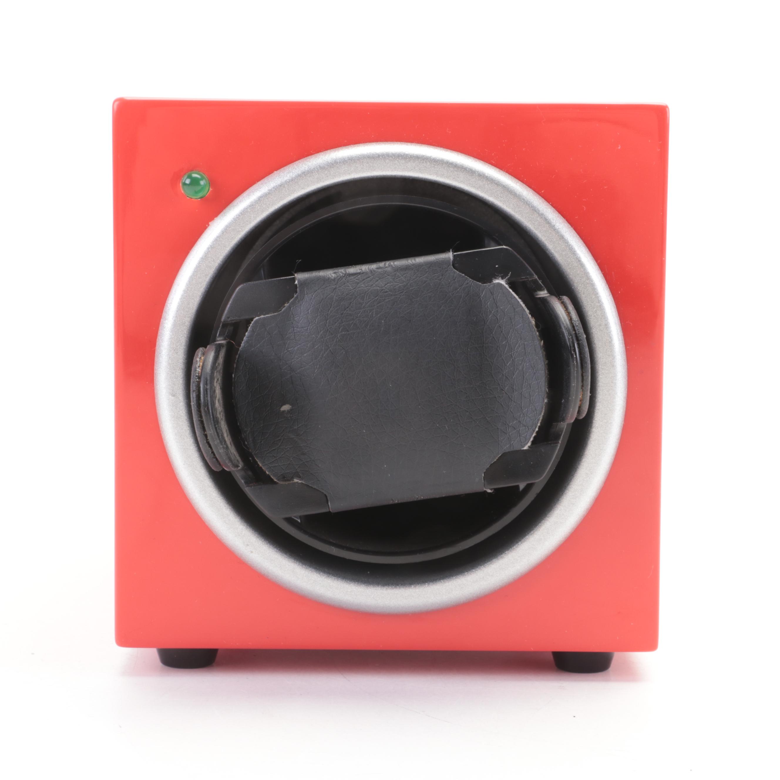 Red and Blue Lacquer Single Watch Winders