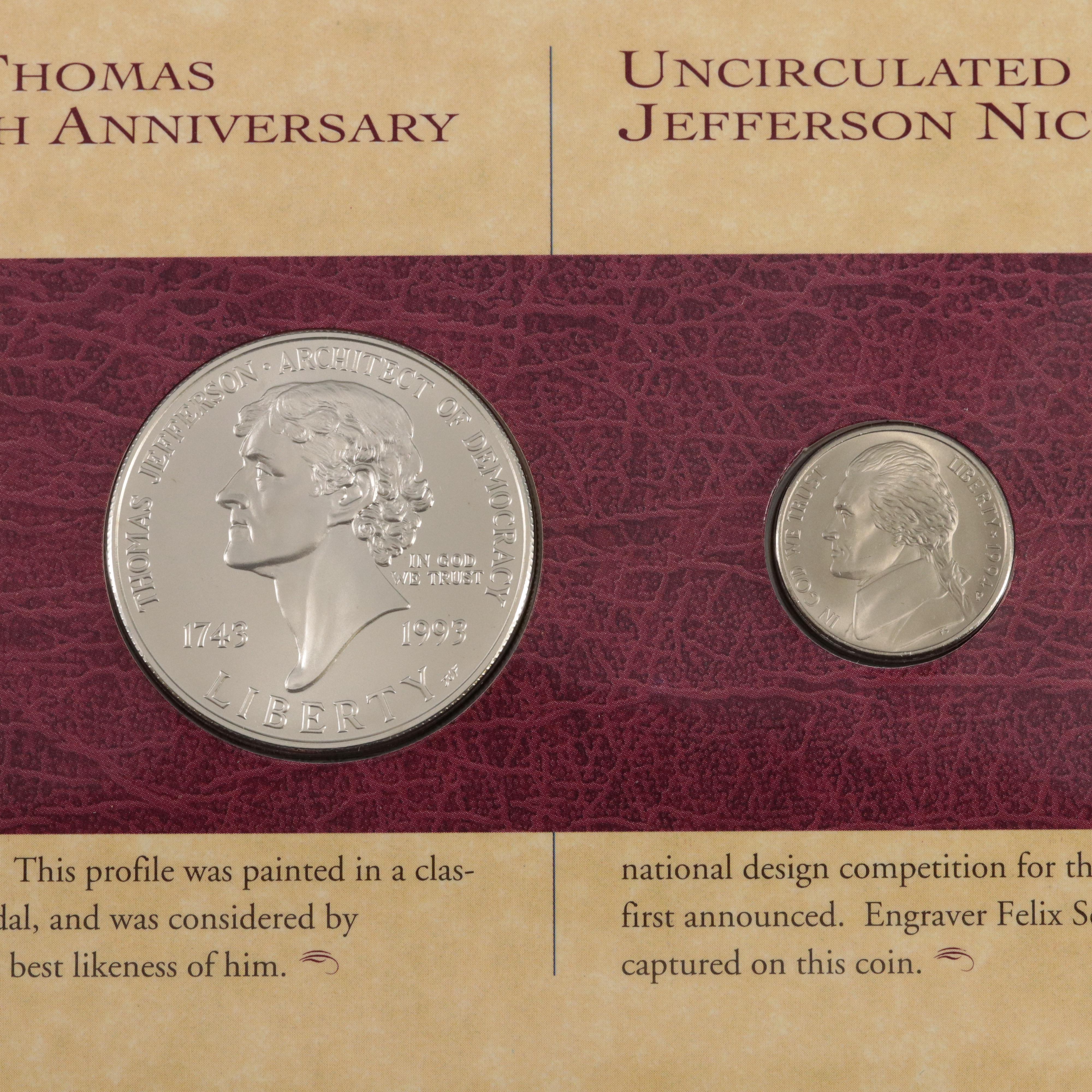"Thomas Jefferson Coinage and Currency Set"