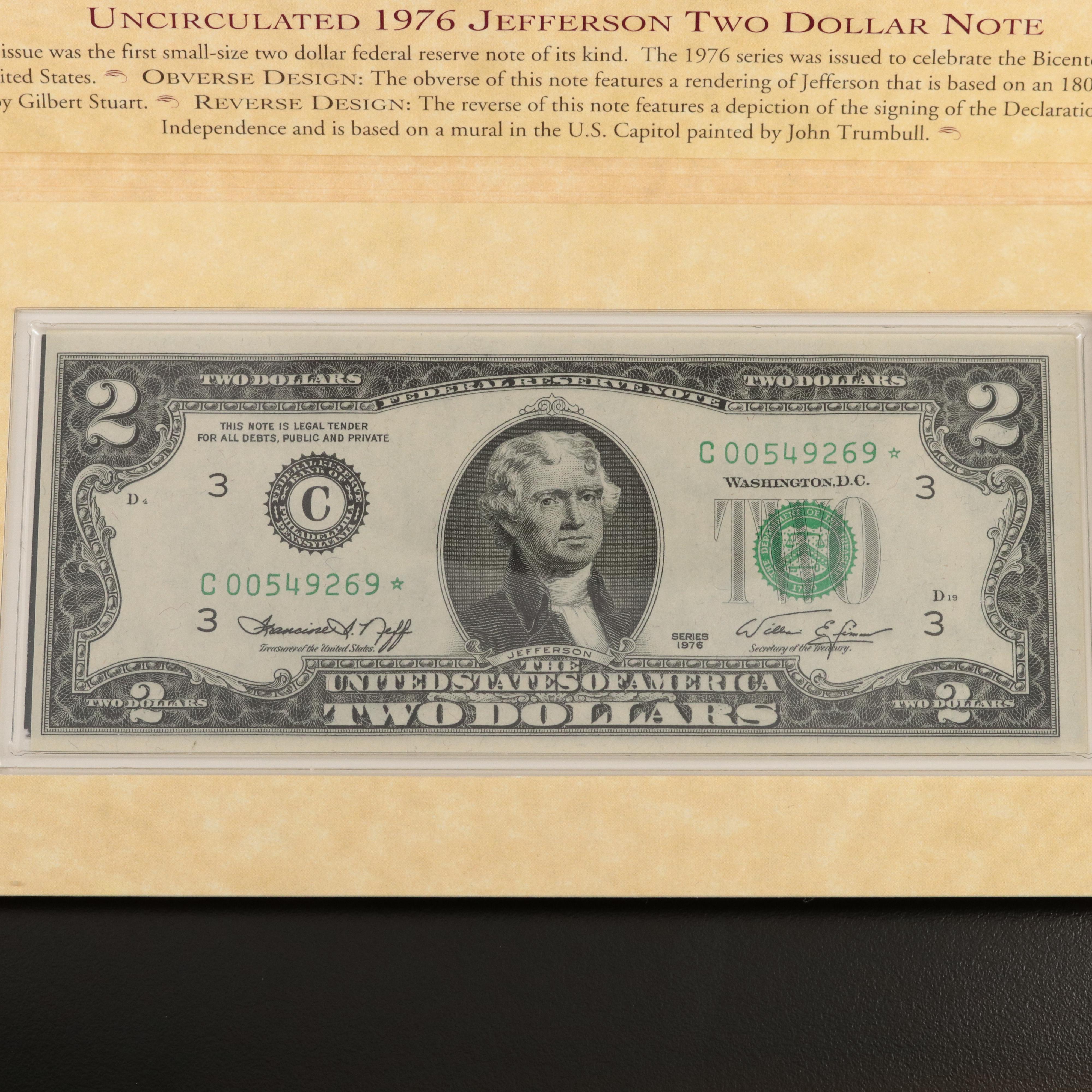 "Thomas Jefferson Coinage and Currency Set"