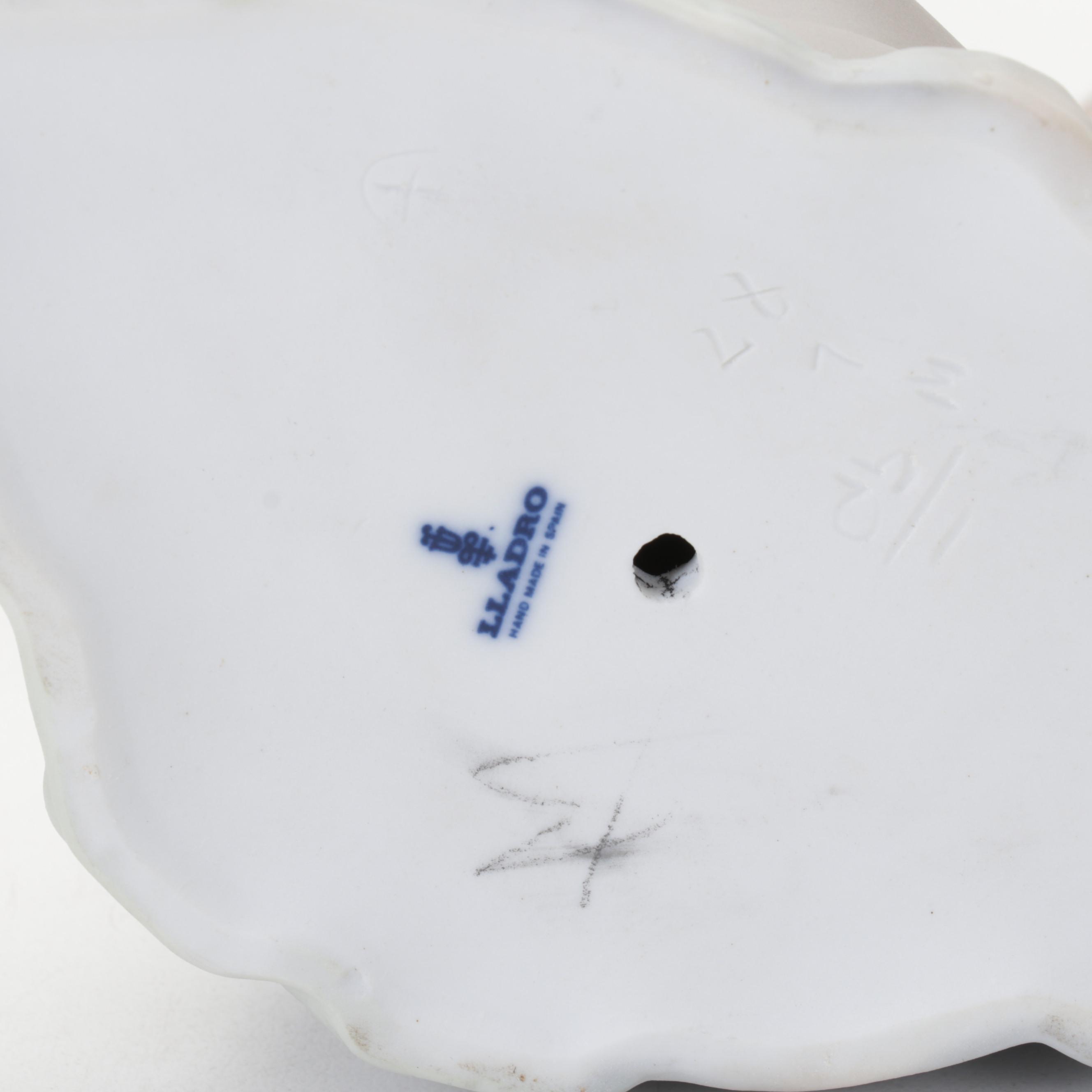 Lladró Porcelain "Shepherdess with Dove" and Other Figurines