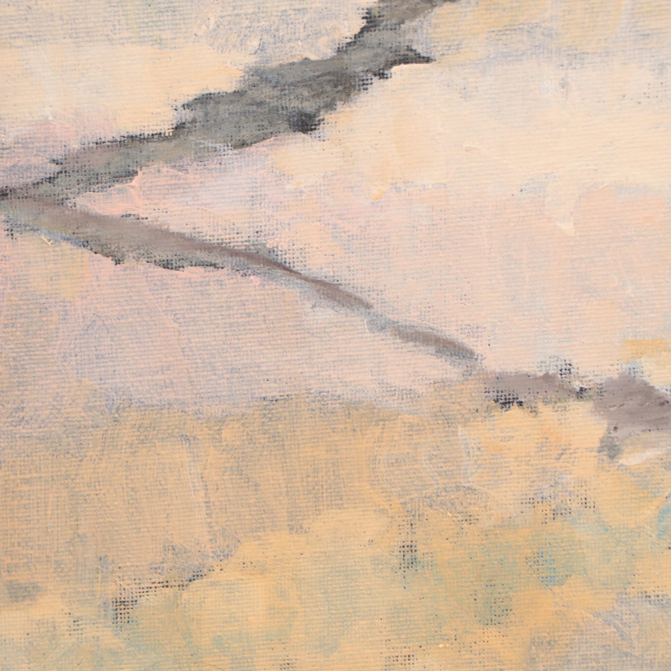 Lynne French Landscape Oil Painting of Pastoral Scene