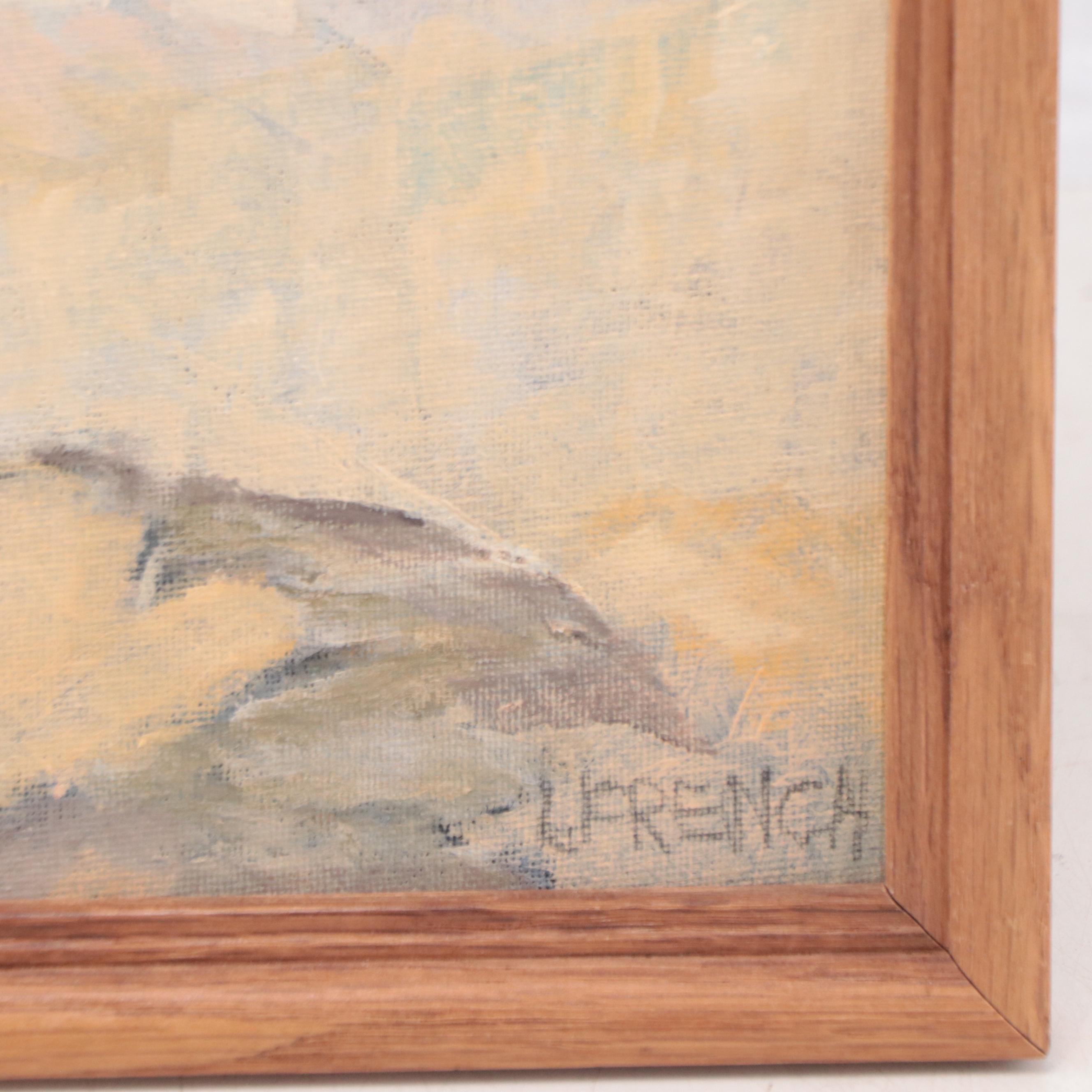 Lynne French Landscape Oil Painting of Pastoral Scene