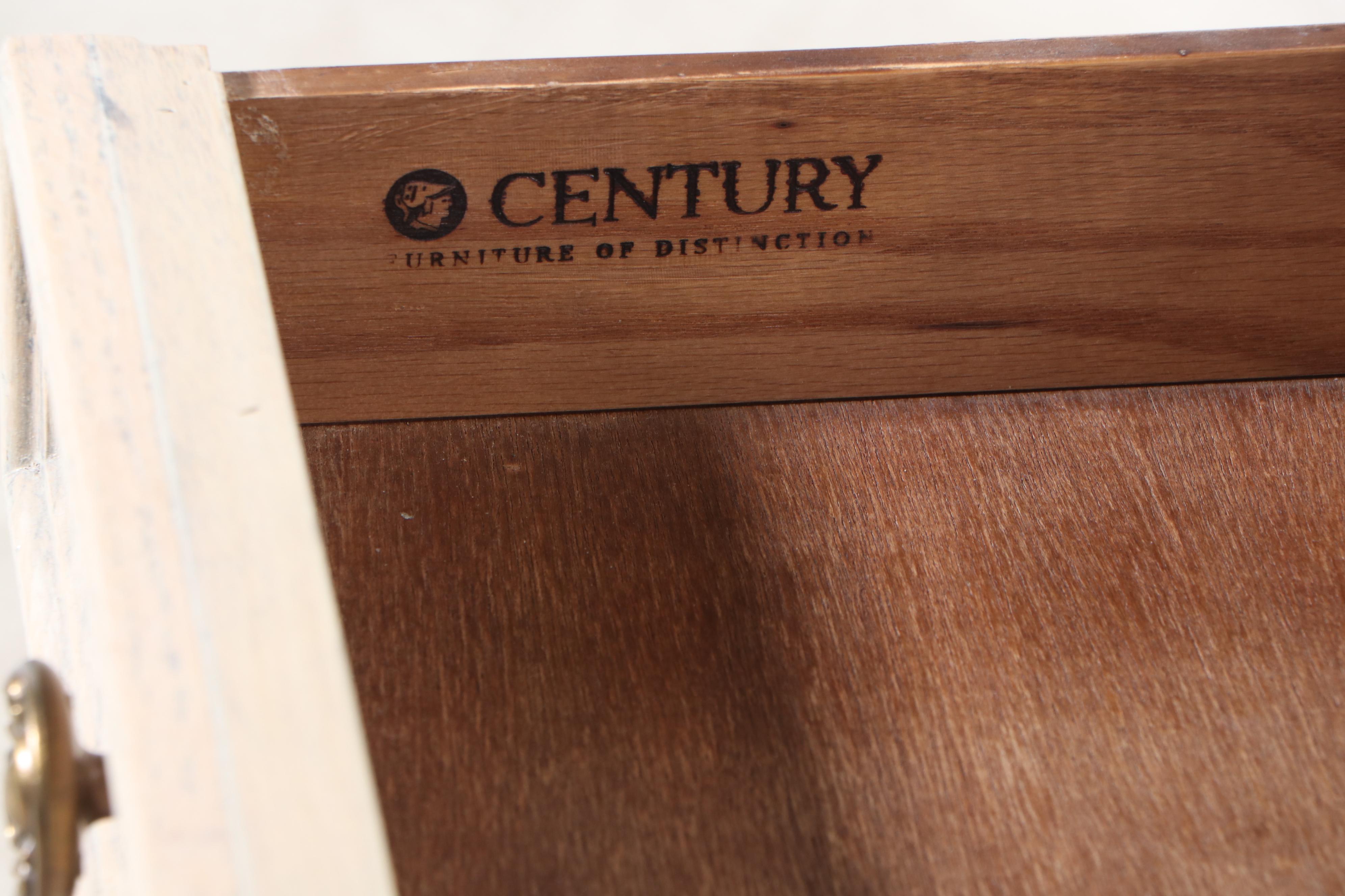 Century Furniture Louis XV Style Cerused Oak Bureau Plat, Late 20th Century