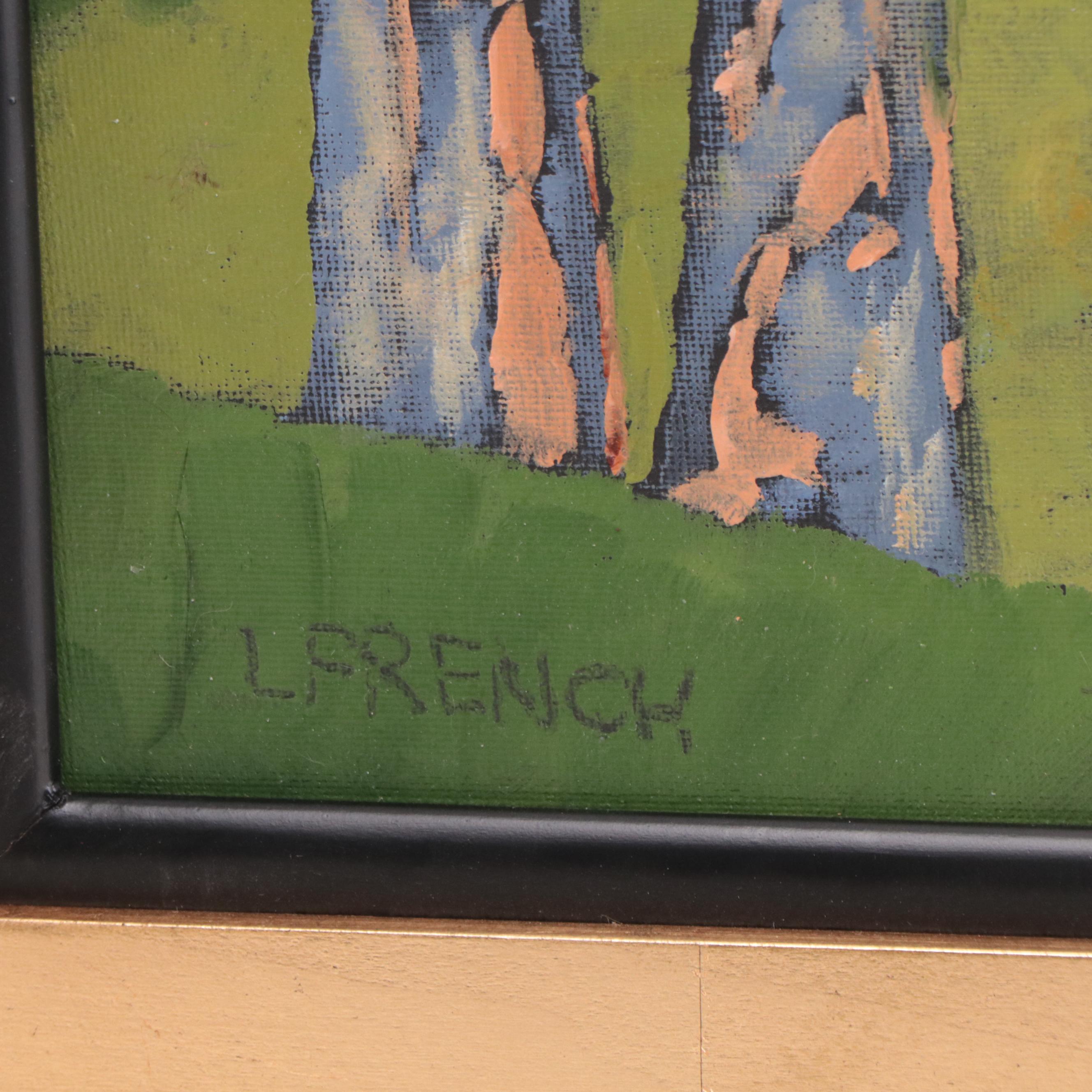 Lynne French Pastoral Landscape Oil Painting, 21st Century