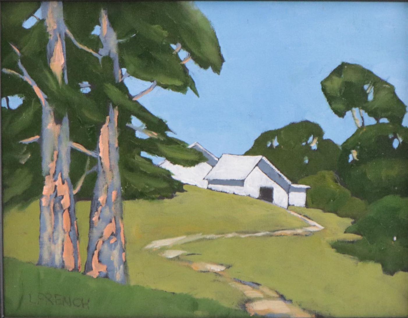 Lynne French Pastoral Landscape Oil Painting, 21st Century