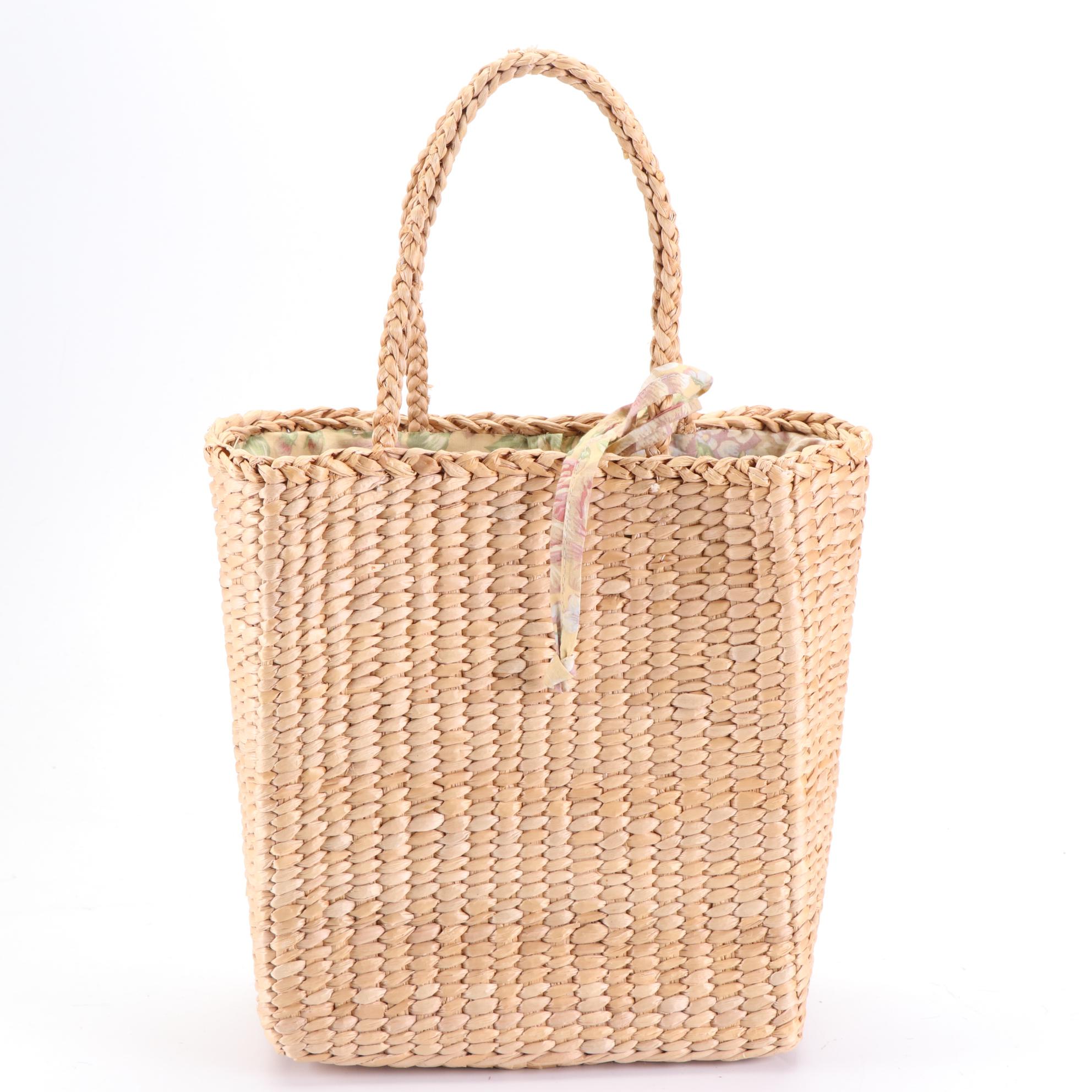 Old Navy Boater Hat with More and Charter Club Handbag and Totes in Straw