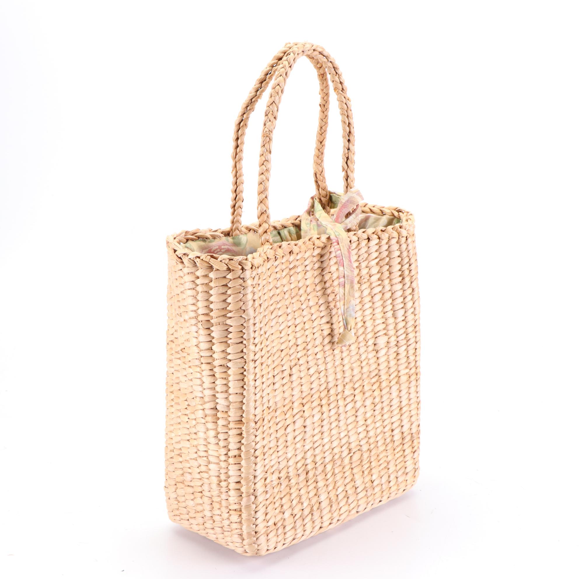 Old Navy Boater Hat with More and Charter Club Handbag and Totes in Straw