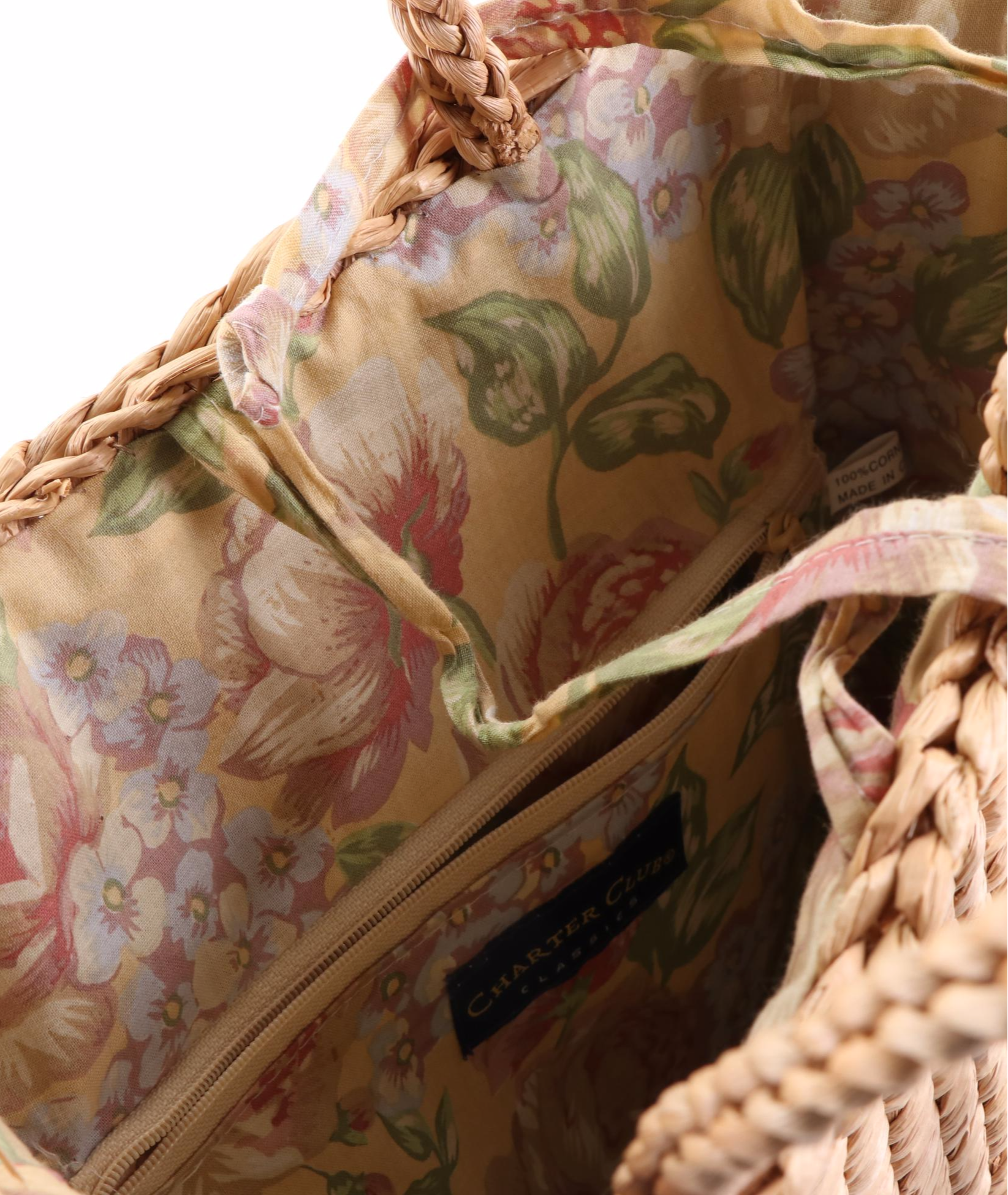 Old Navy Boater Hat with More and Charter Club Handbag and Totes in Straw