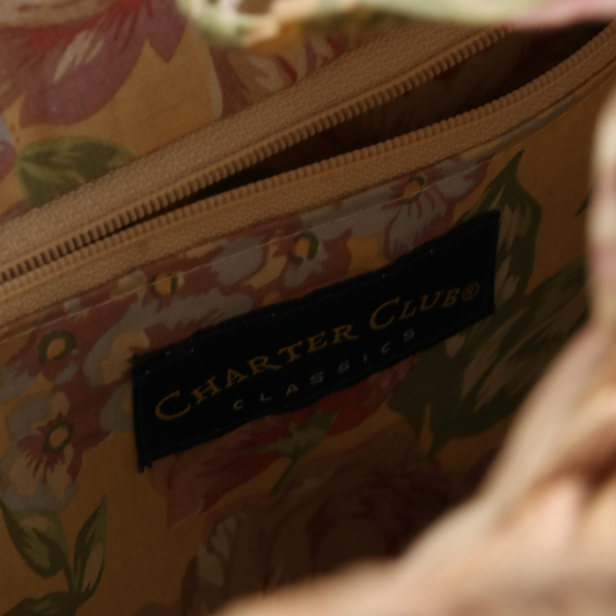 Old Navy Boater Hat with More and Charter Club Handbag and Totes in Straw