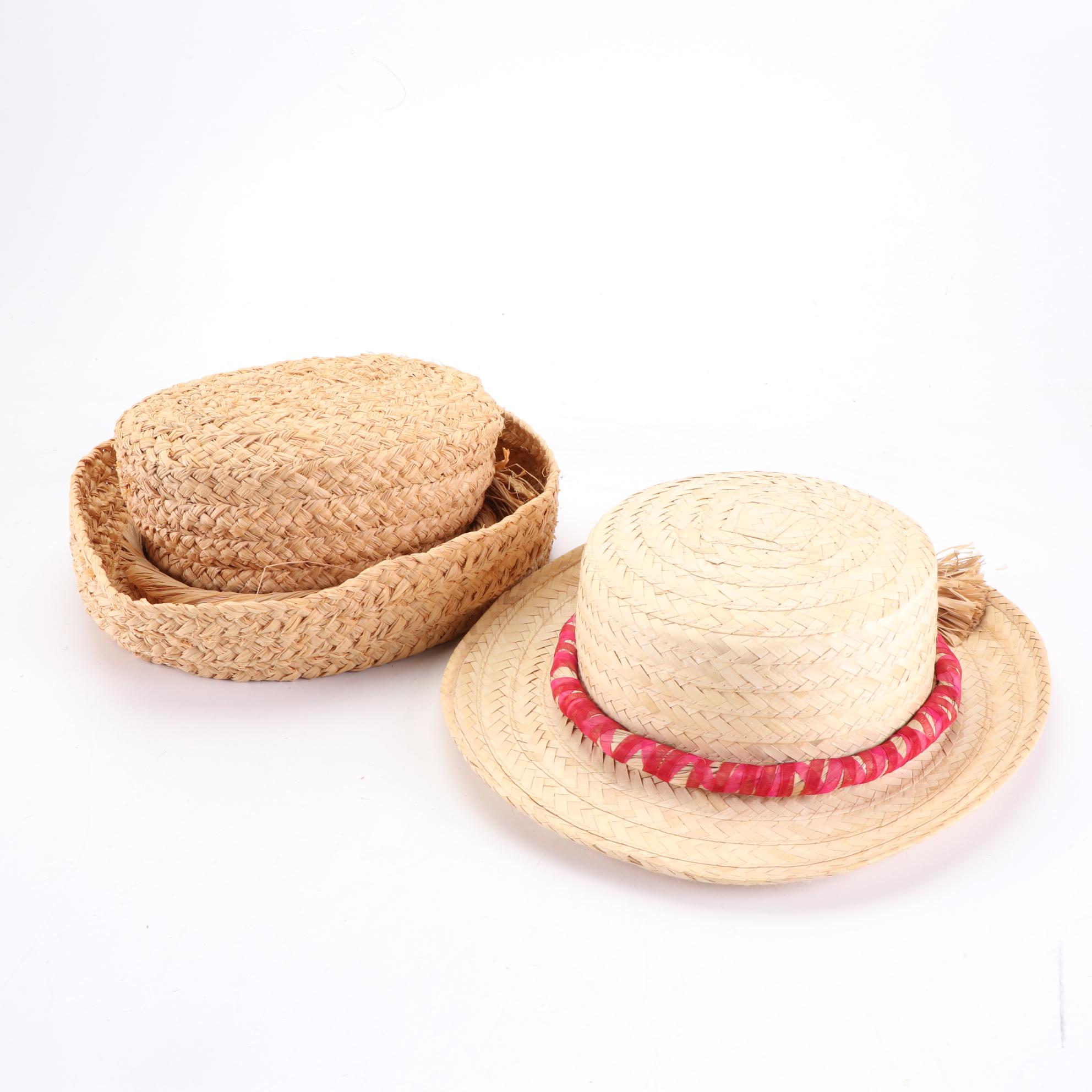 Old Navy Boater Hat with More and Charter Club Handbag and Totes in Straw