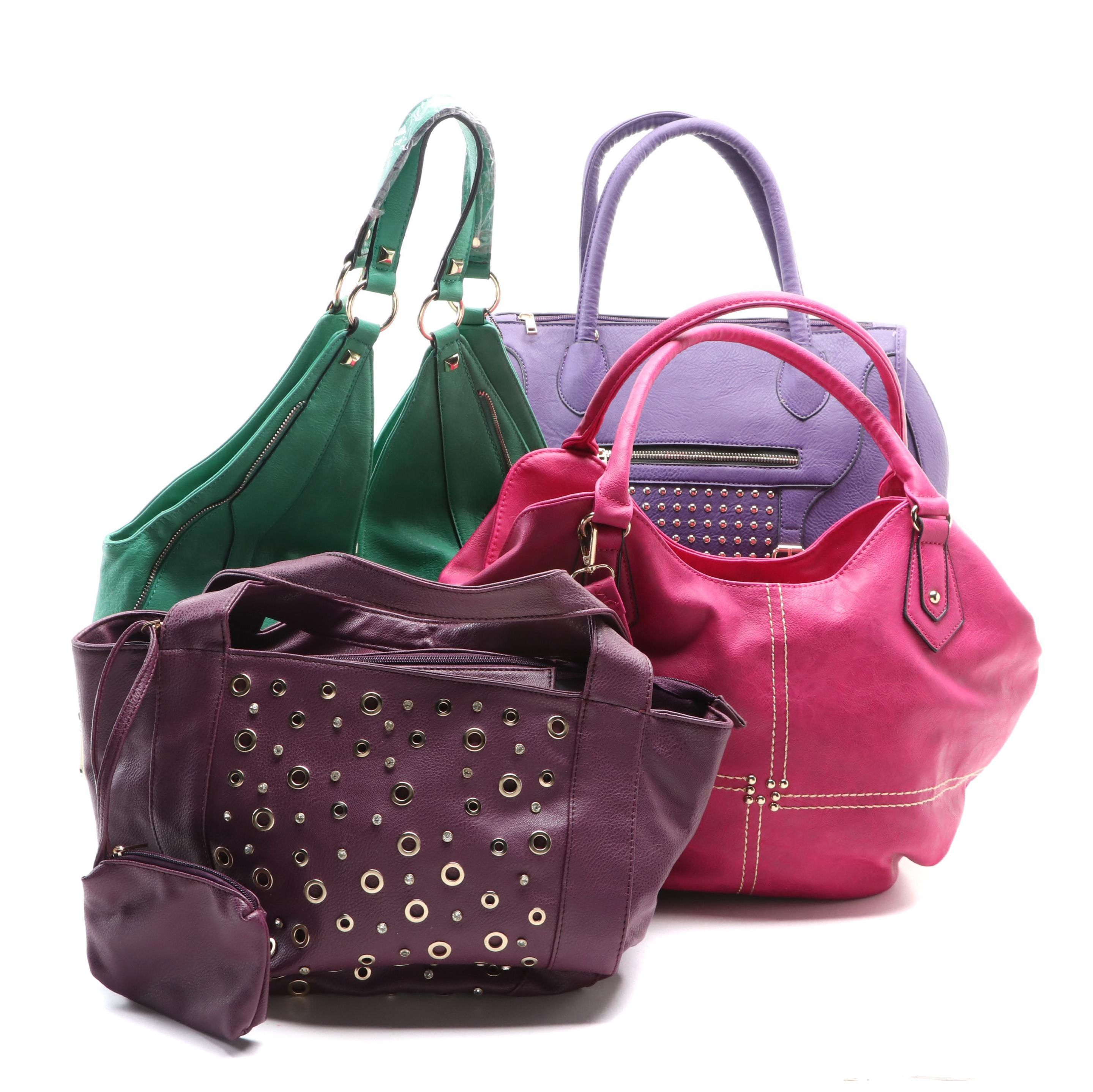 Synthetic Leather Handbags and Shoulder Bags