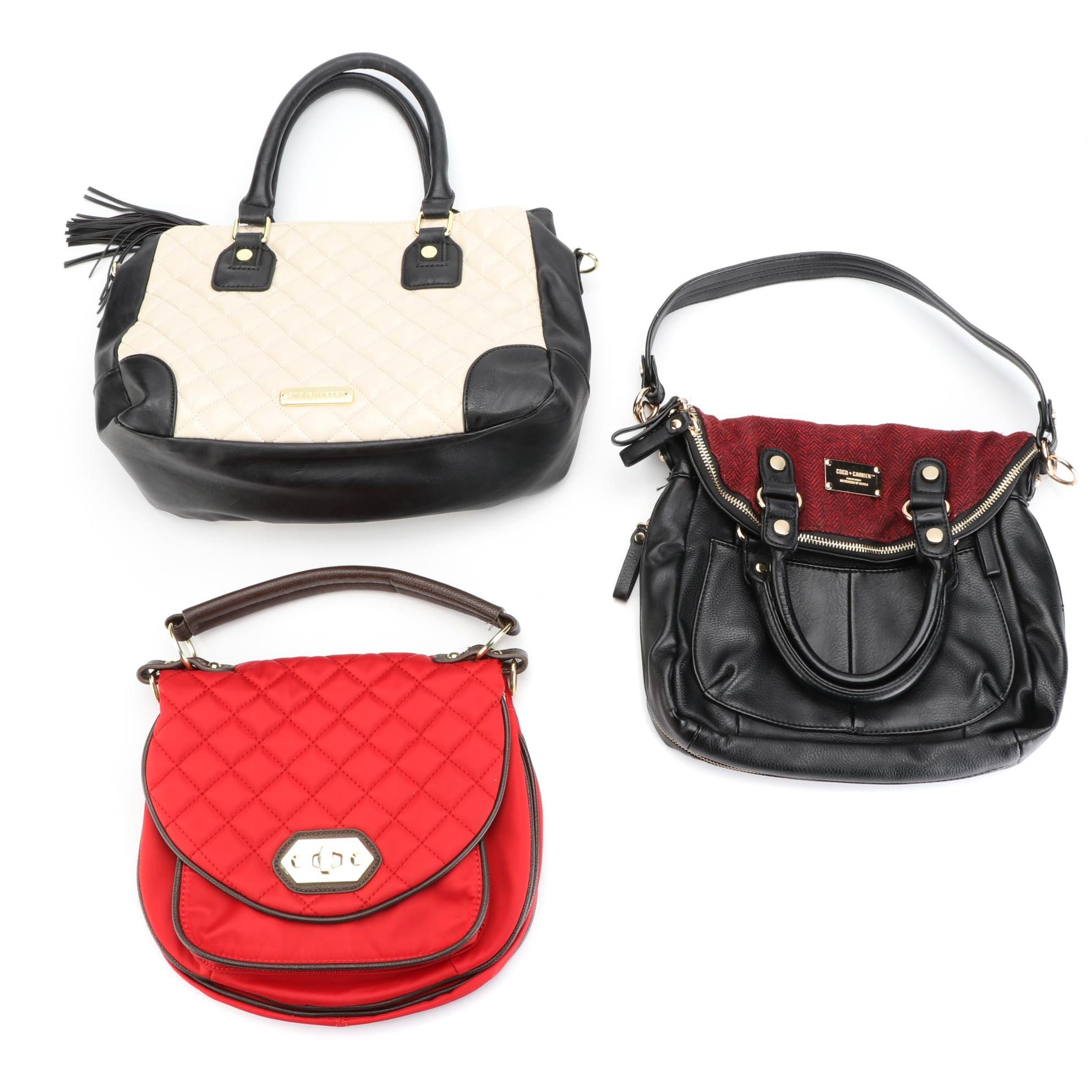 Steve Madden Quilted Tote and Handbag and Coco + Carmen Shoulder Bag