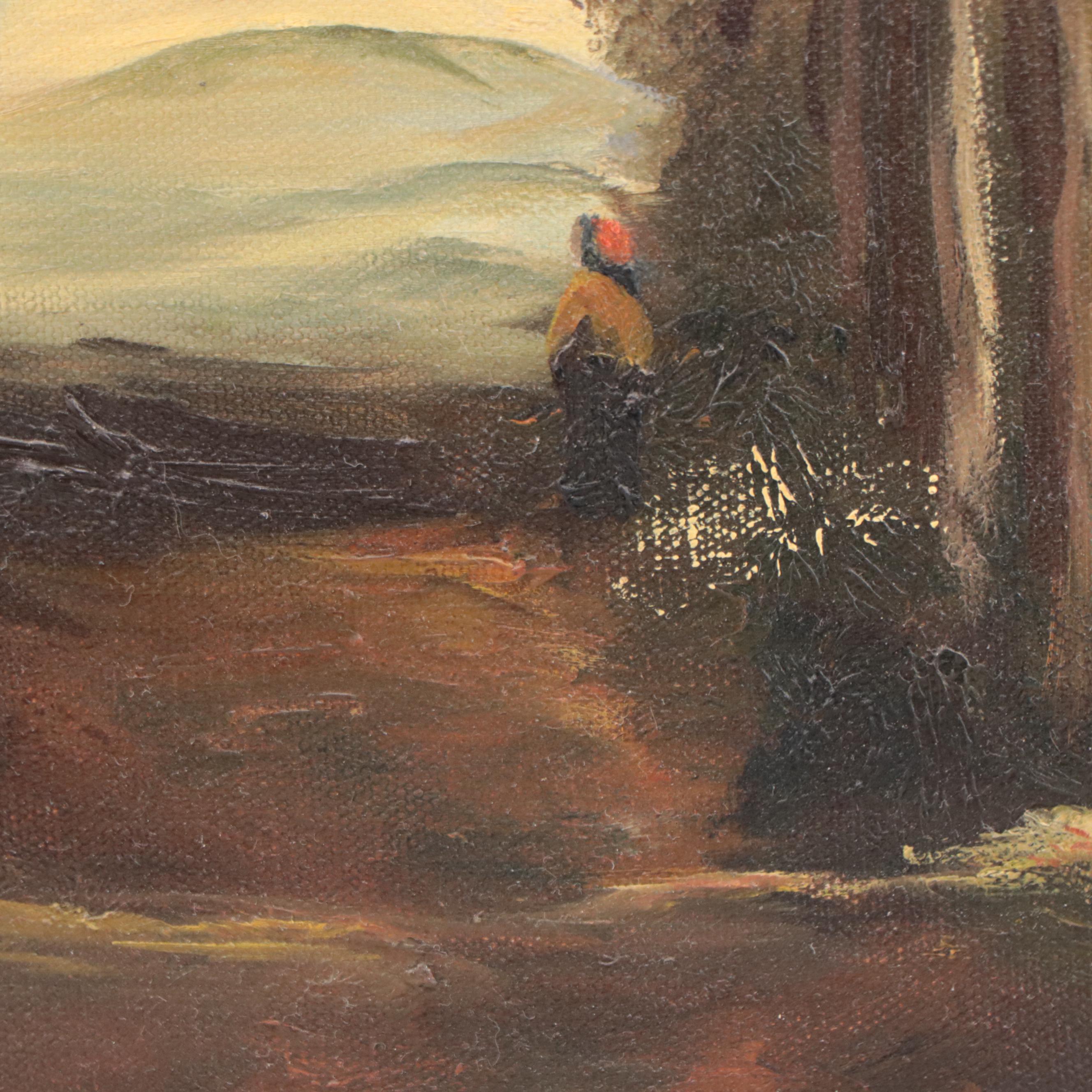 Oil Painting of Forest Landscape