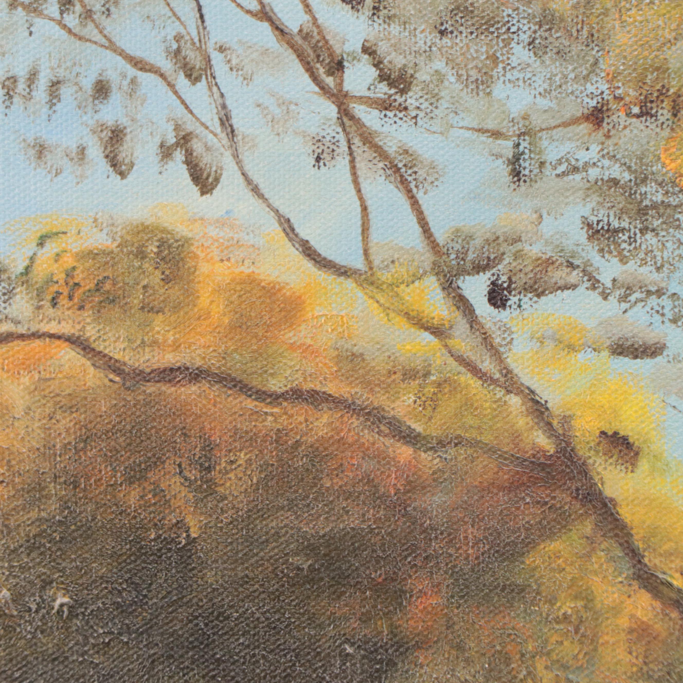 Oil Painting of Forest Landscape