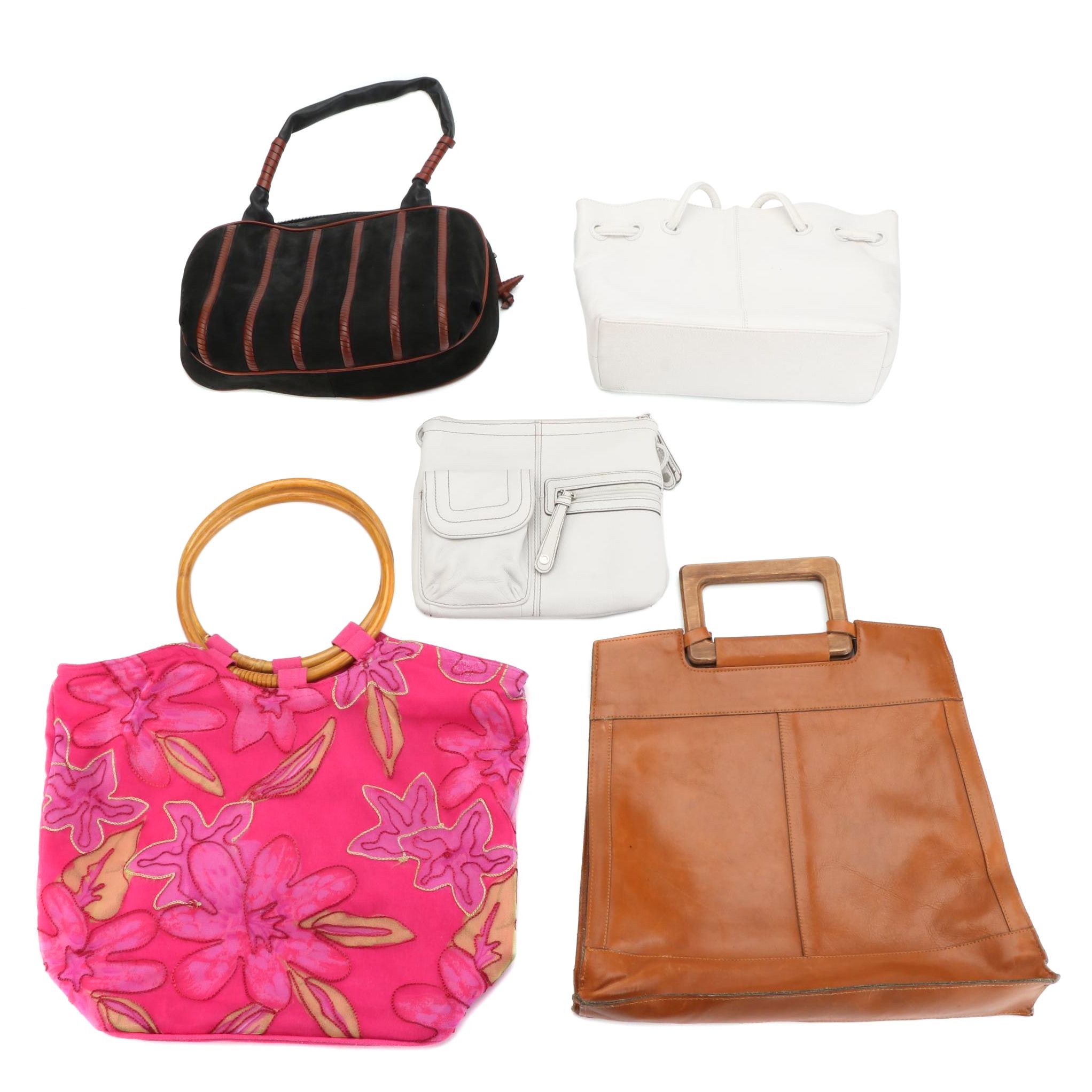 Leather, Suede, and Canvas Bags by Preston-York, Oscar Hackman, and Others