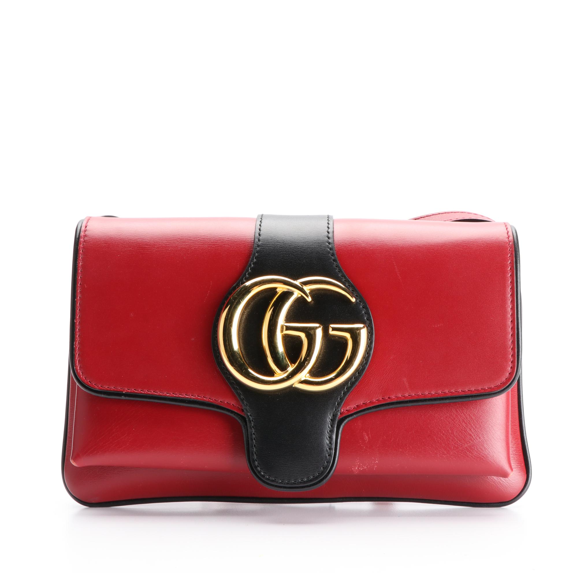 Gucci Arli Small Flap Shoulder Bag in Calfskin Leather