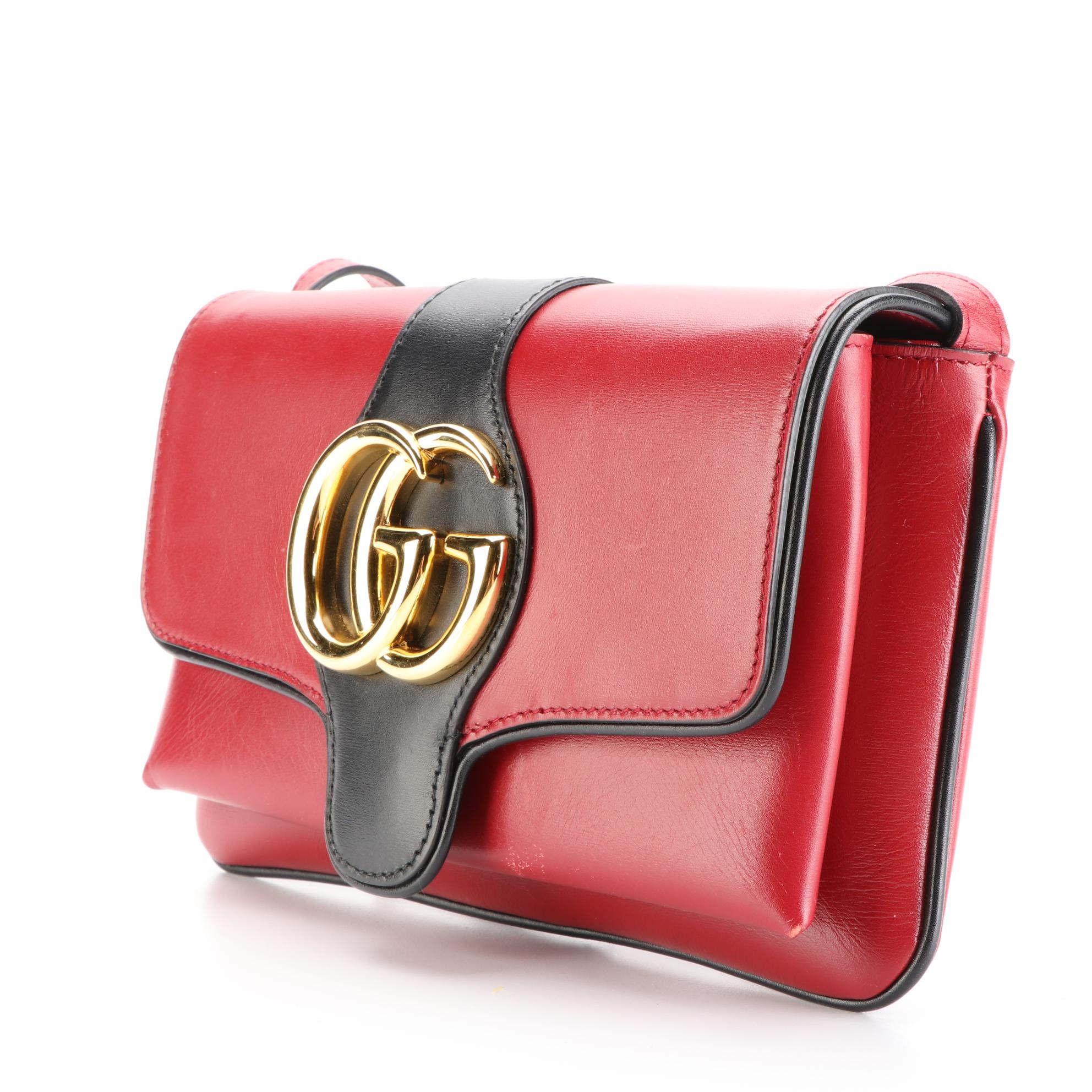 Gucci Arli Small Flap Shoulder Bag in Calfskin Leather