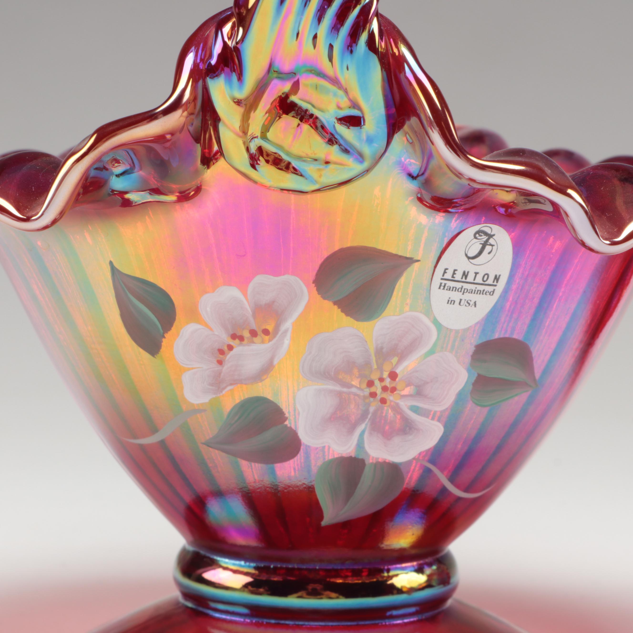 Fenton and Westmoreland Carnival Glass Bowls and Candy Dish