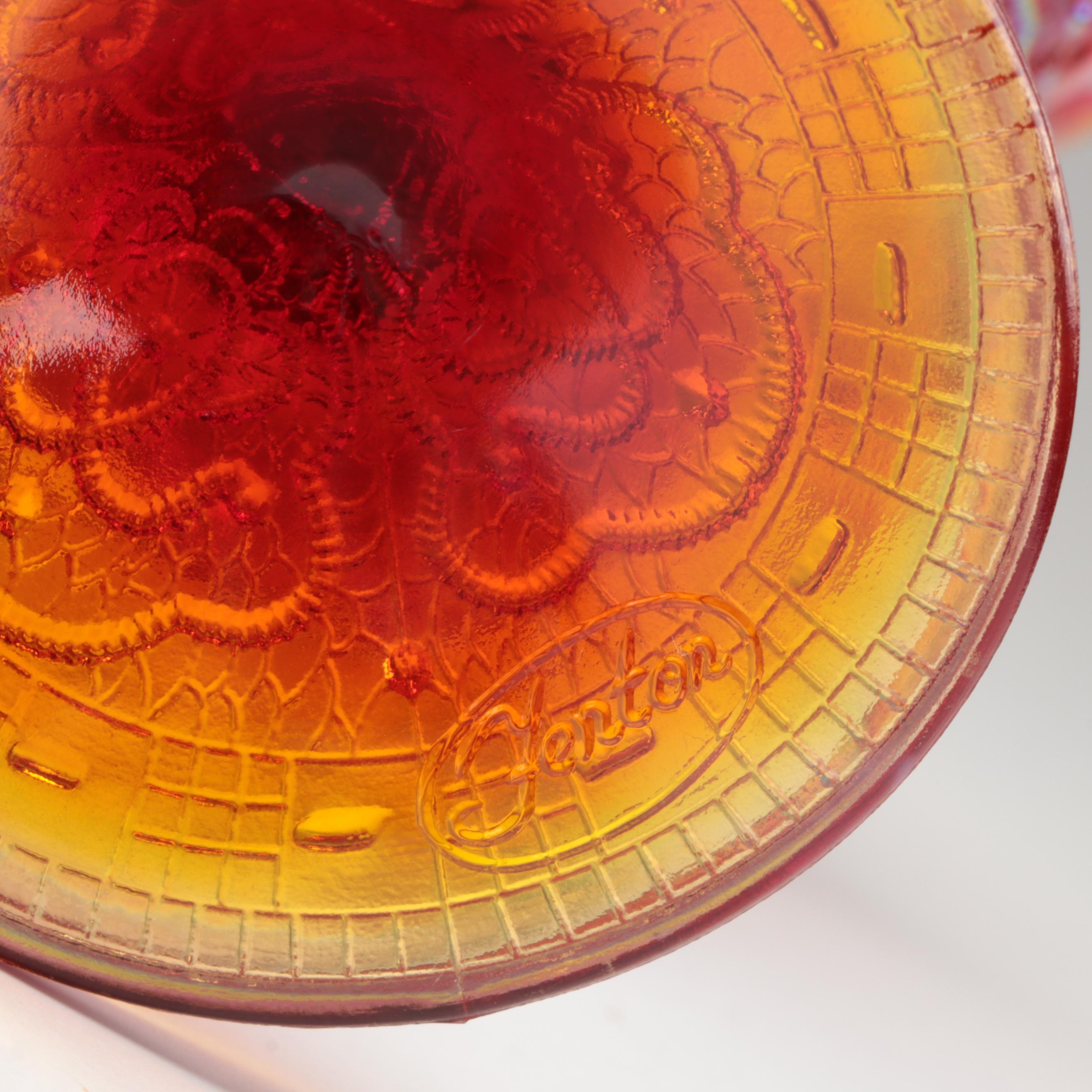 Fenton and Westmoreland Carnival Glass Bowls and Candy Dish