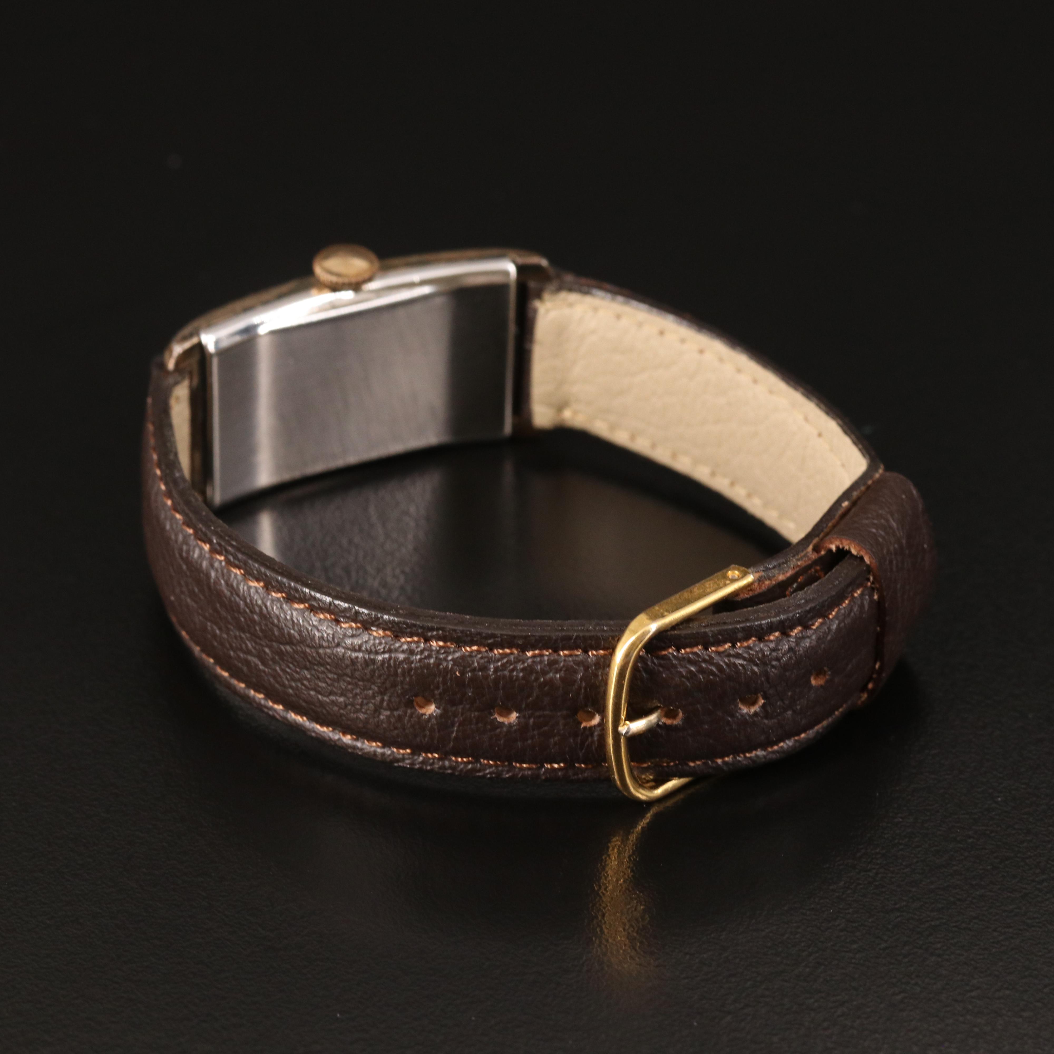 Vintage Benrus Tank Shape Stem Wind Watch